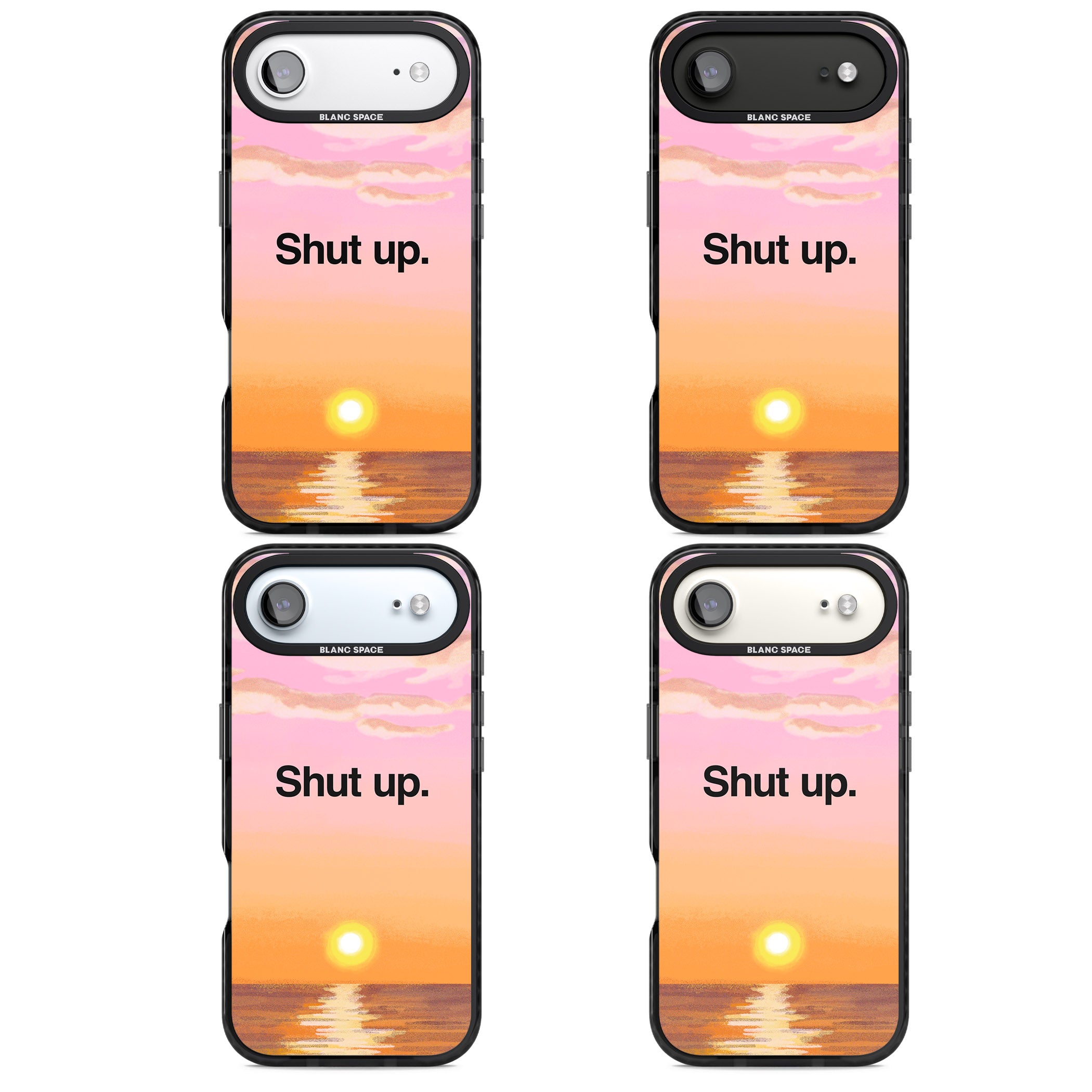 Shut Up iPhone 17 Air Impact Black Phone Case APT Impact Protection