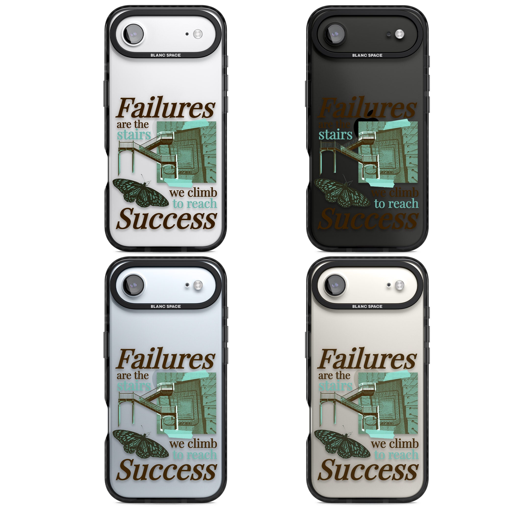 Fail To Succeed iPhone 17 Air Impact Black Phone Case APT Impact Protection