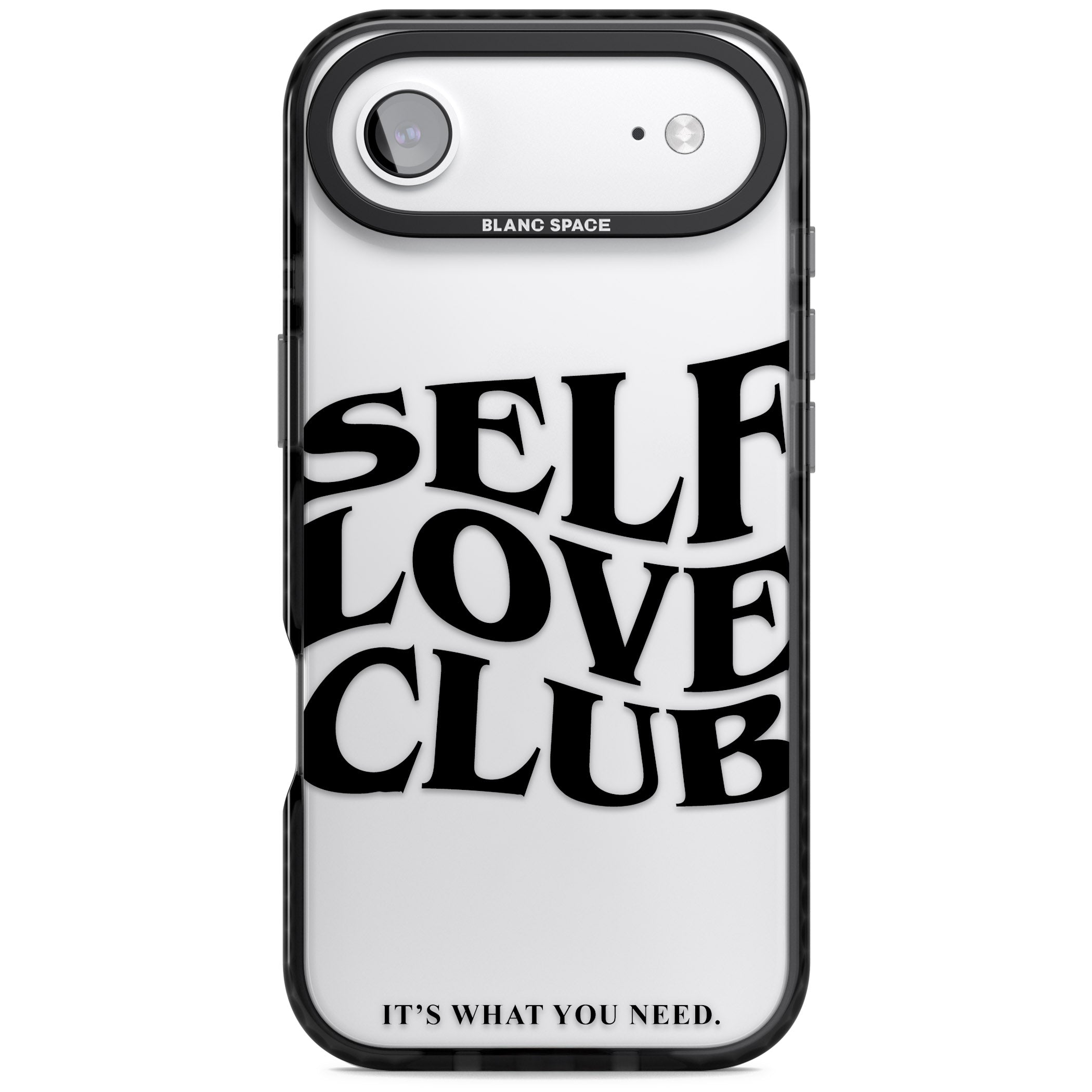 Self Love Club Black iPhone 17 Air Impact Black Phone Case