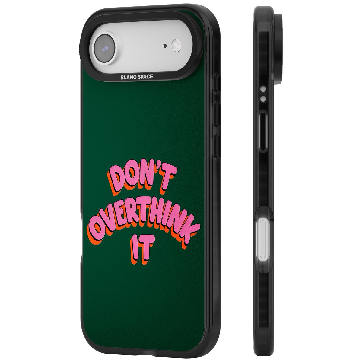 Don't Overthink It iPhone Air Impact Black Phone Case side