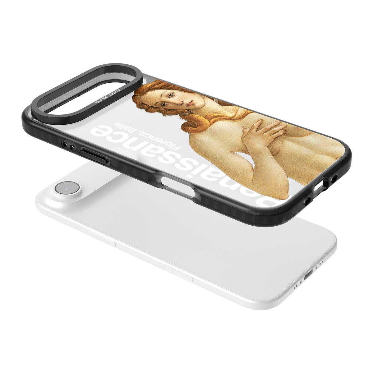 Florence Renaissance iPhone Air Impact Black Phone Case angled
