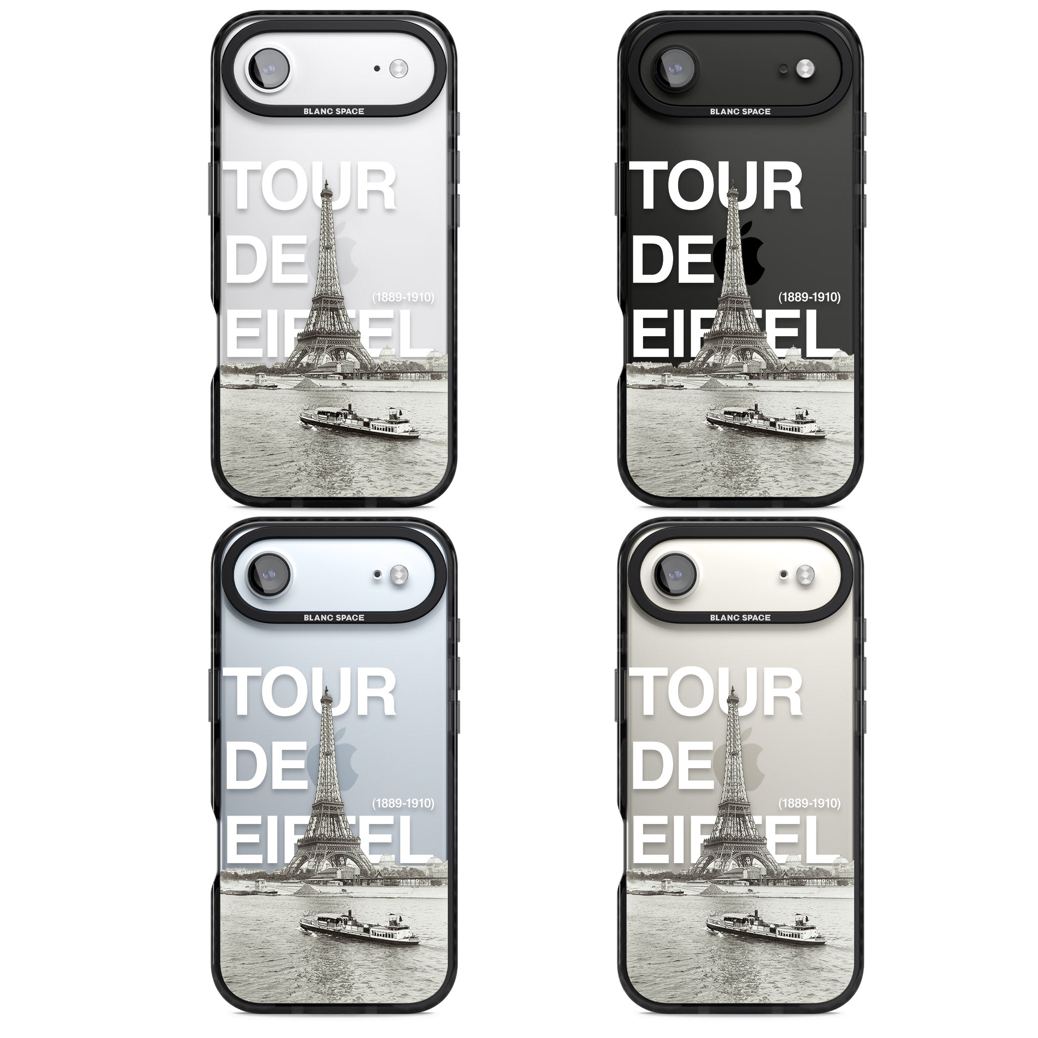 Tour De Eiffel iPhone 17 Air Impact Black Phone Case APT Impact Protection