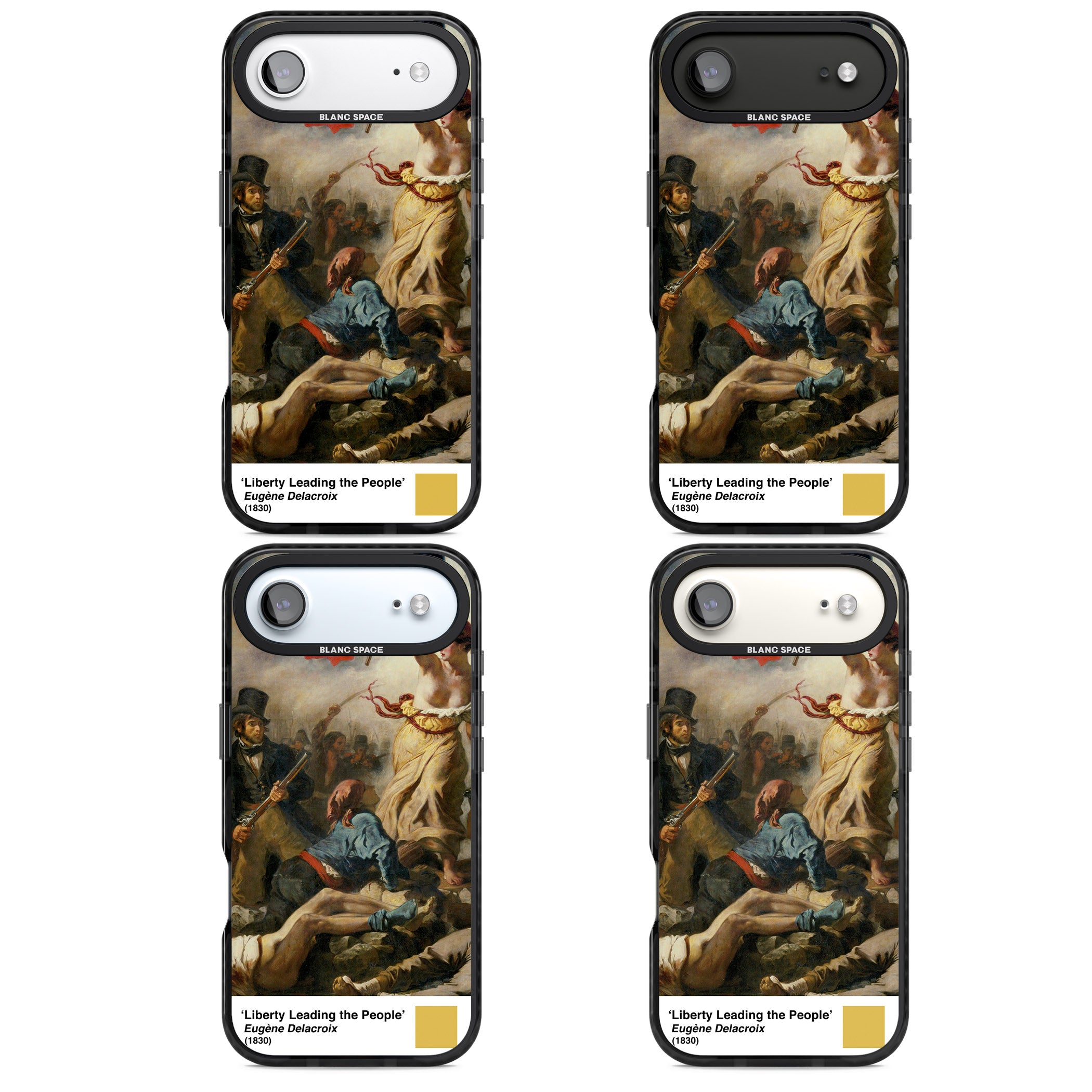 Liberty Leading The People iPhone 17 Air Impact Black Phone Case APT Impact Protection
