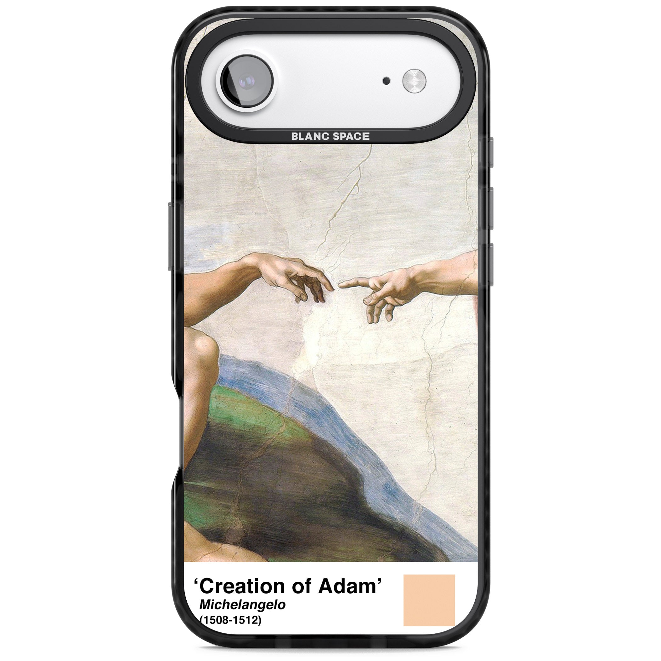 Creation Of Adam iPhone 17 Air Impact Black Phone Case