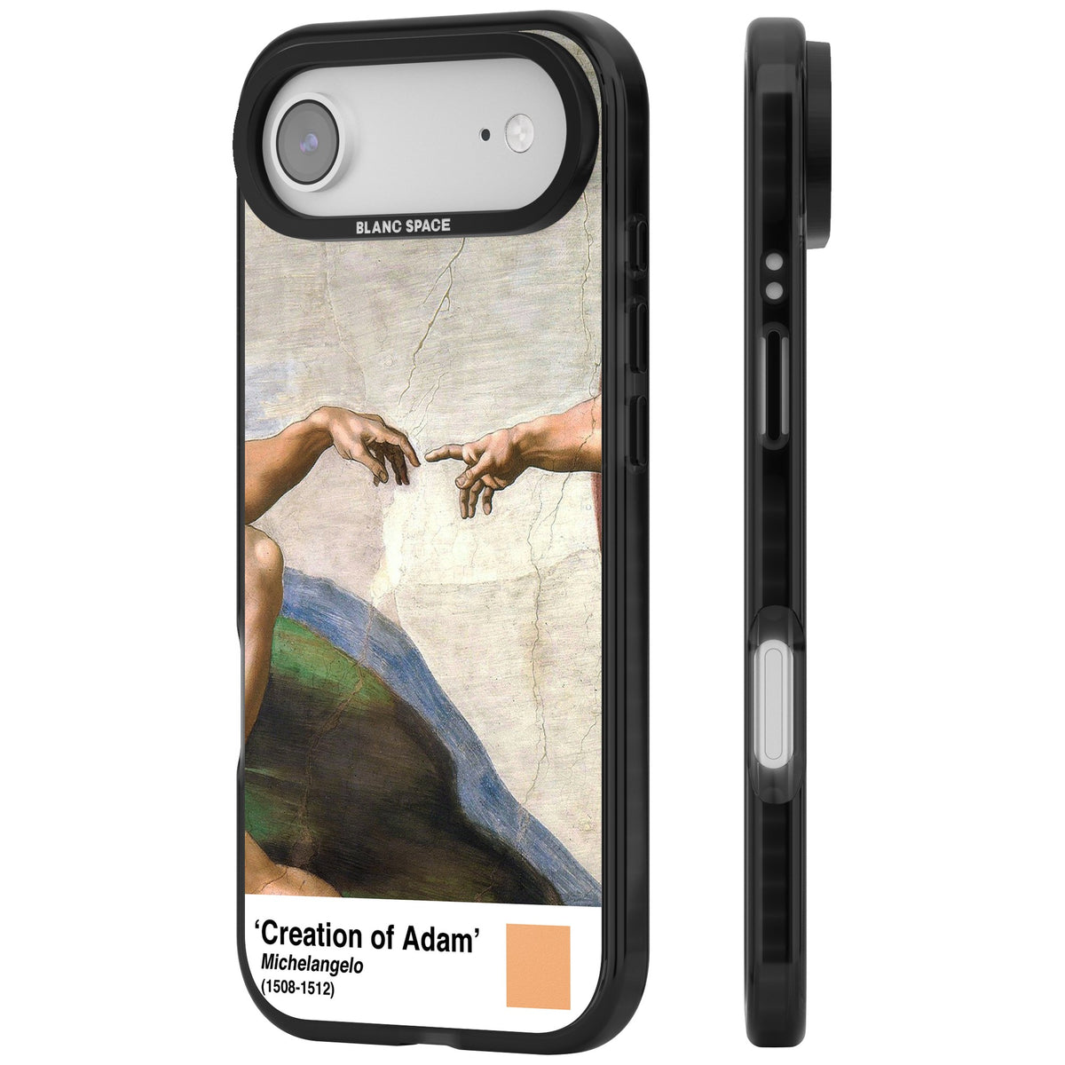 Creation Of Adam iPhone Air Impact Black Phone Case side