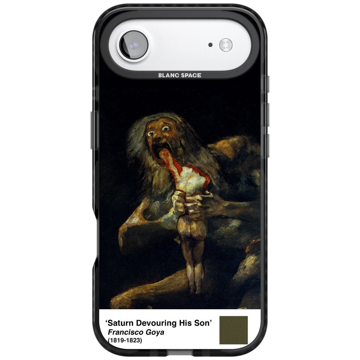 Saturn Devouring His Son iPhone Air Impact Black Phone Case front