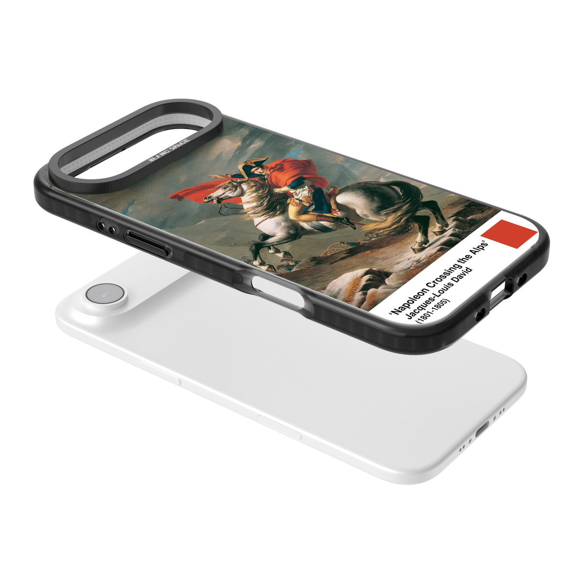 Napoleon Crossing The Alps iPhone Air Impact Black Phone Case angled