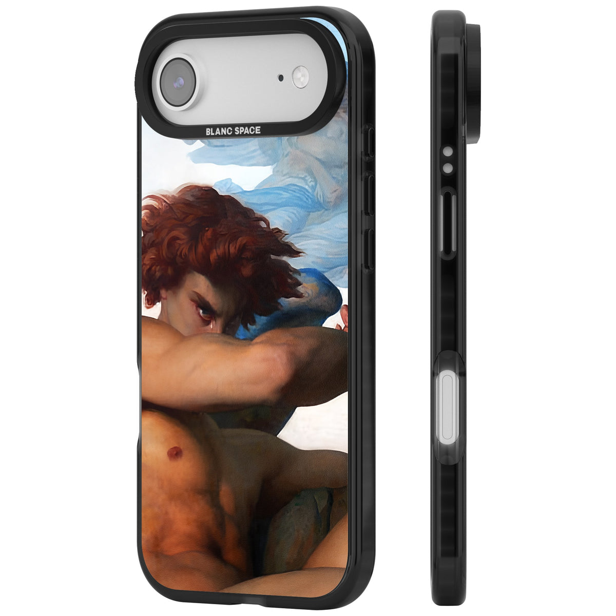 The Fallen Angel iPhone Air Impact Black Phone Case side
