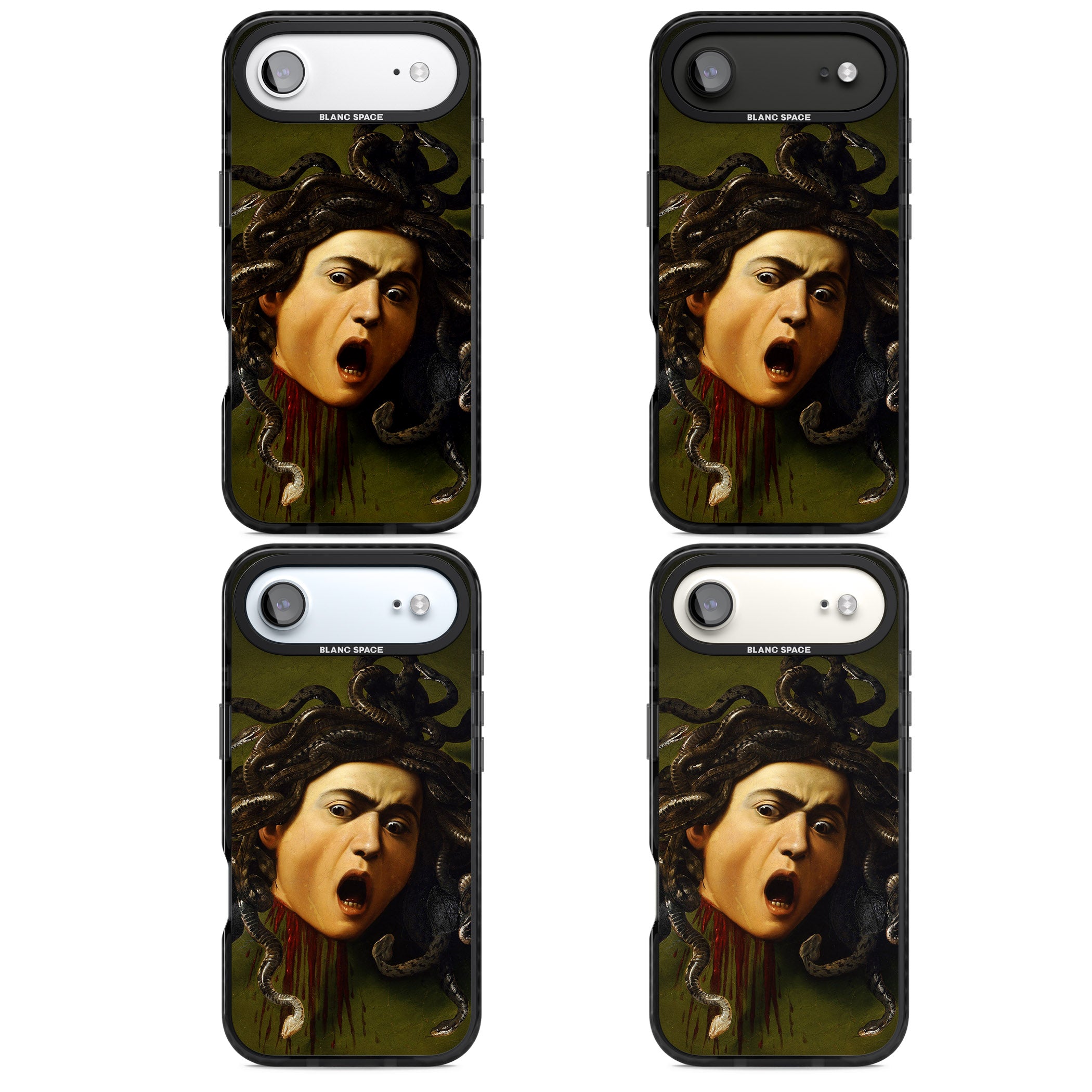 Head of Medusa iPhone 17 Air Impact Black Phone Case APT Impact Protection