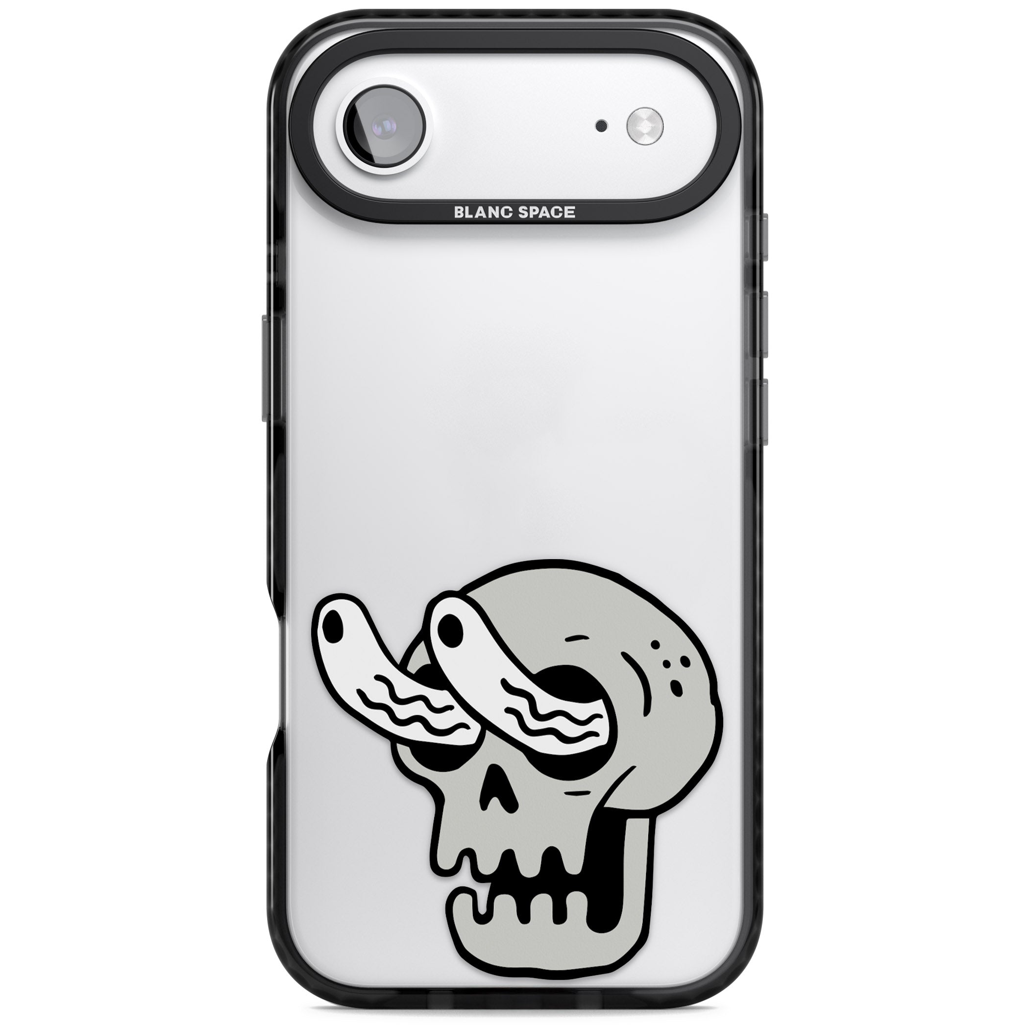 Skull Eyes iPhone 17 Air Impact Black Phone Case
