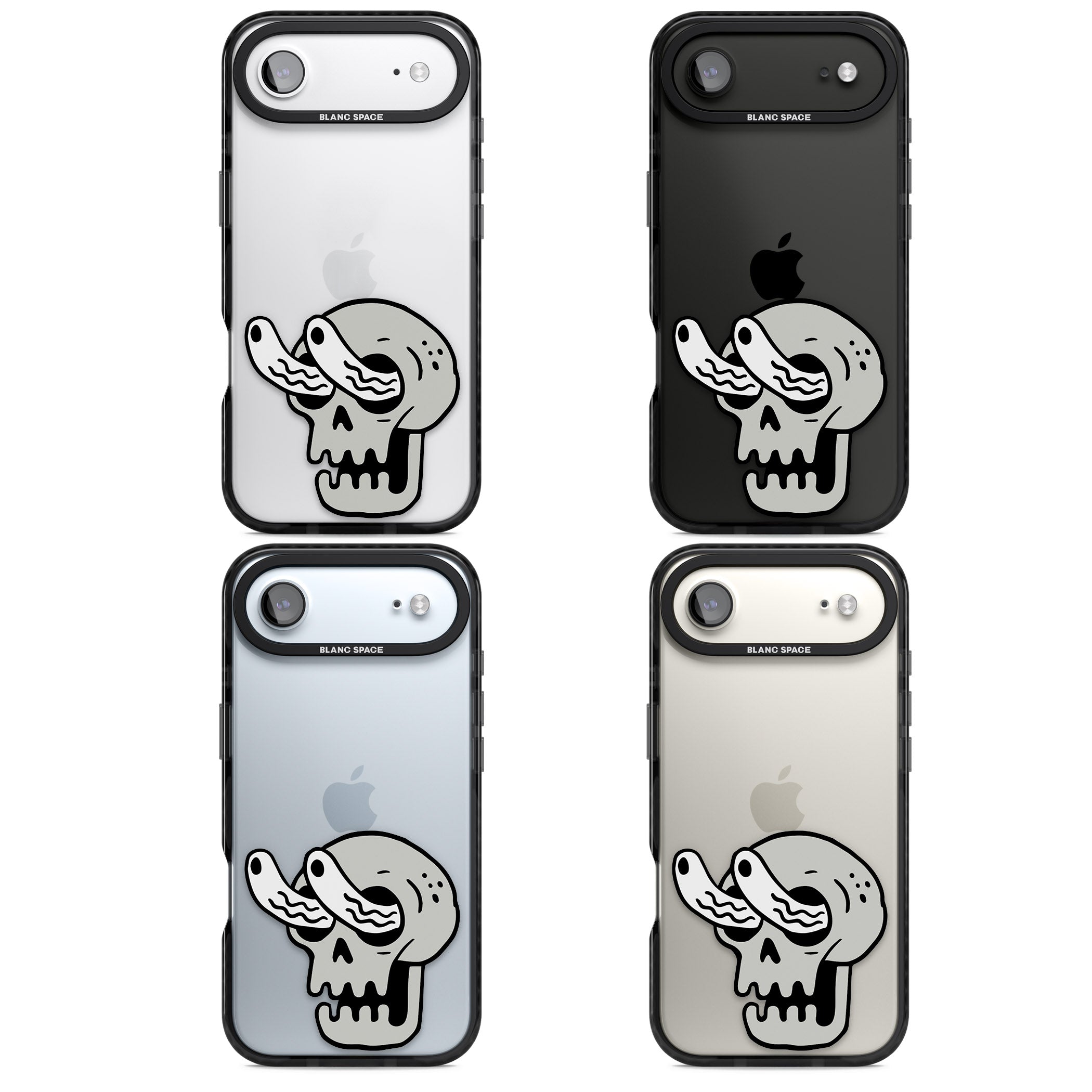 Skull Eyes iPhone 17 Air Impact Black Phone Case APT Impact Protection