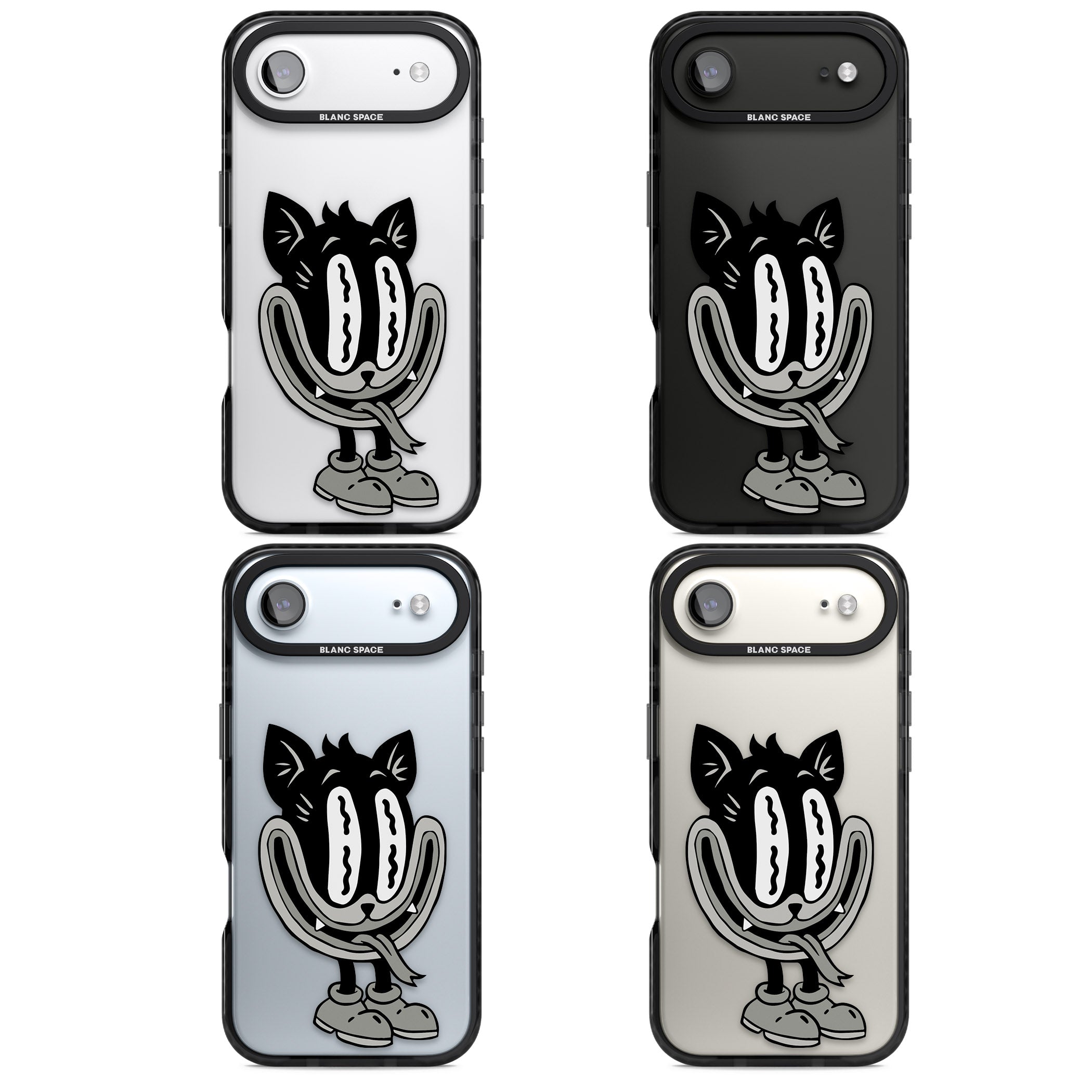 Faded Feline iPhone 17 Air Impact Black Phone Case APT Impact Protection