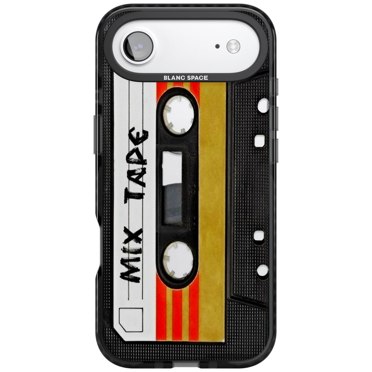 Retro Mix Tape iPhone Air Impact Black Phone Case front