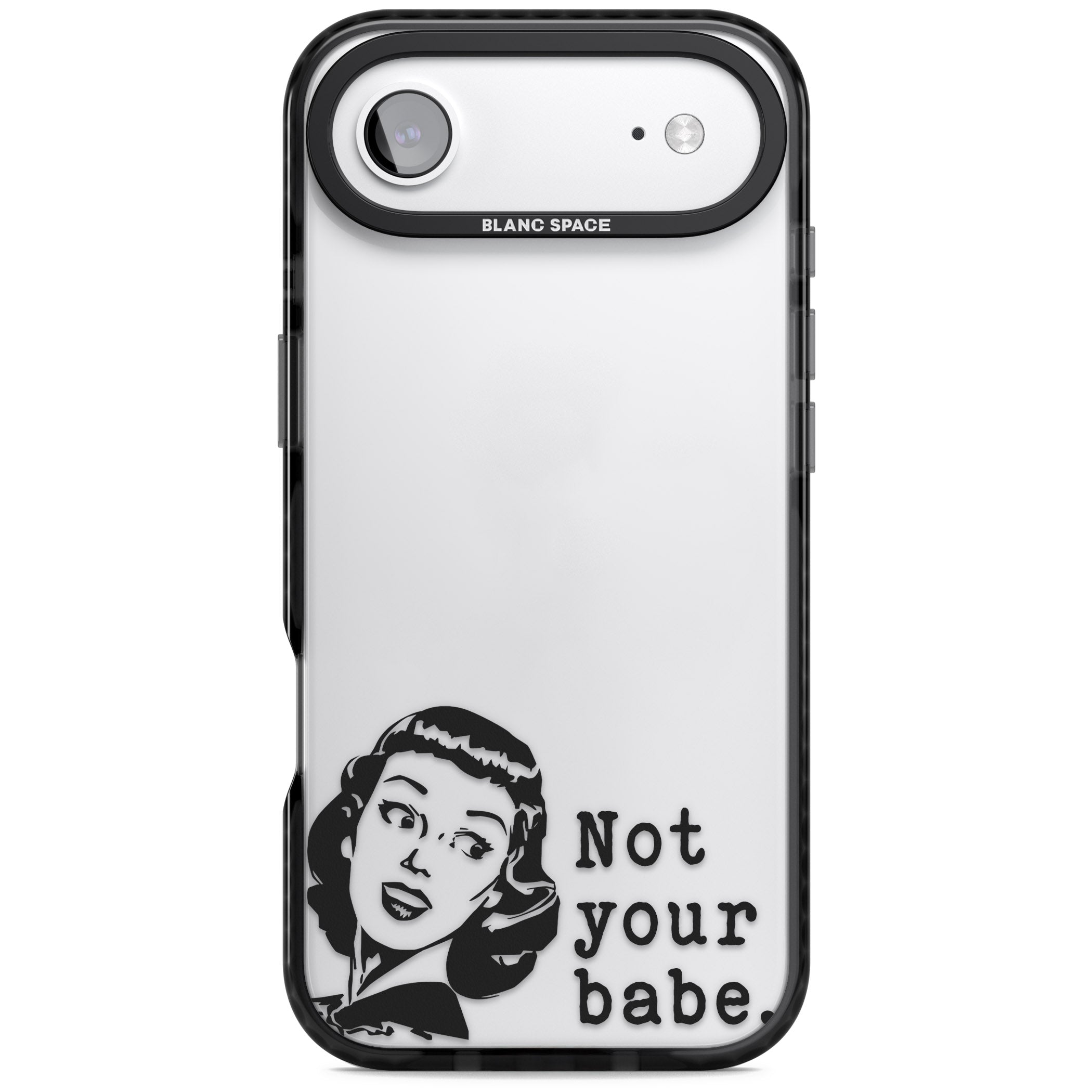 Not Your Babe iPhone 17 Air Impact Black Phone Case