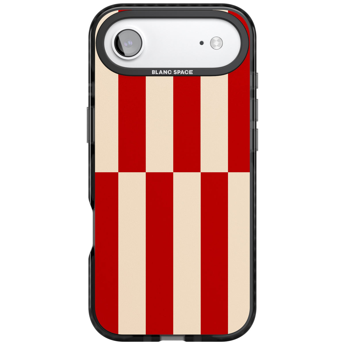 Rouge Stripes iPhone Air Impact Black Phone Case front