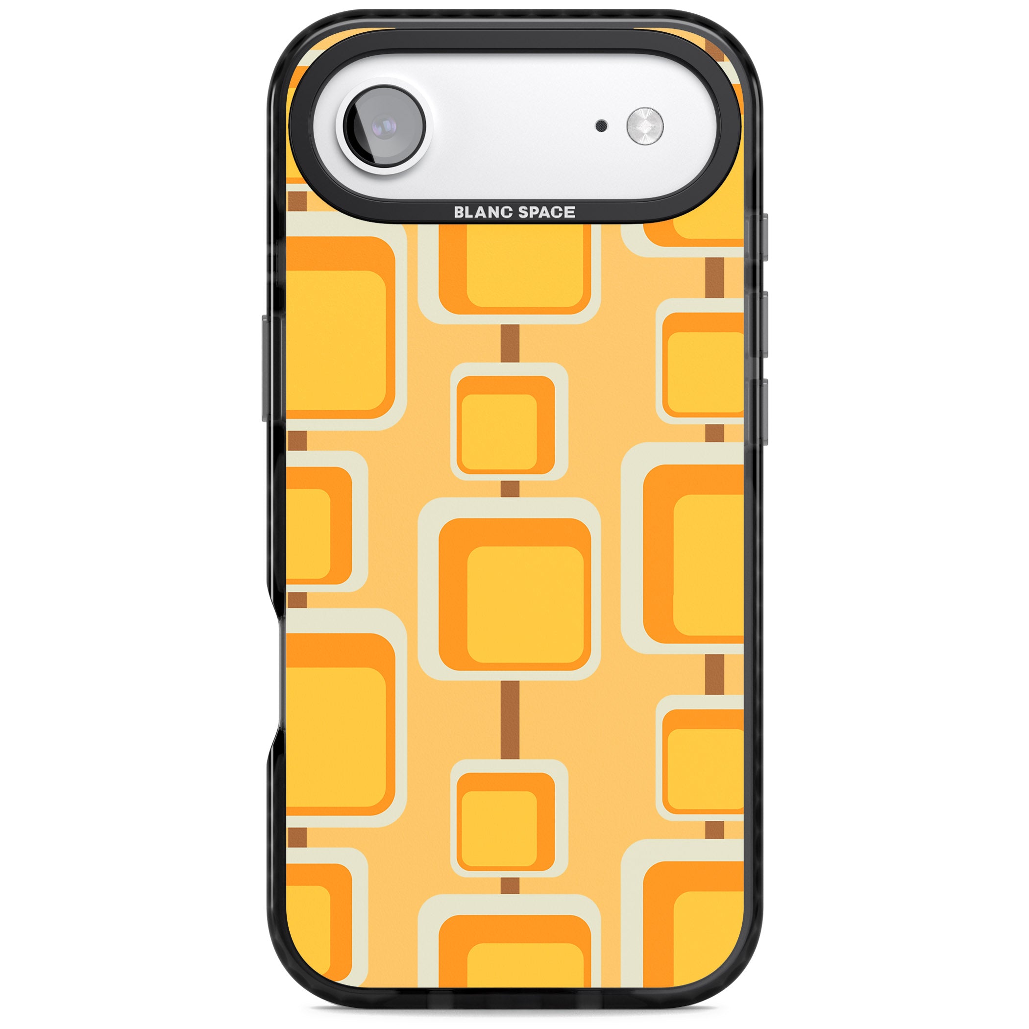 Sunny Mid Century Squares iPhone 17 Air Impact Black Phone Case