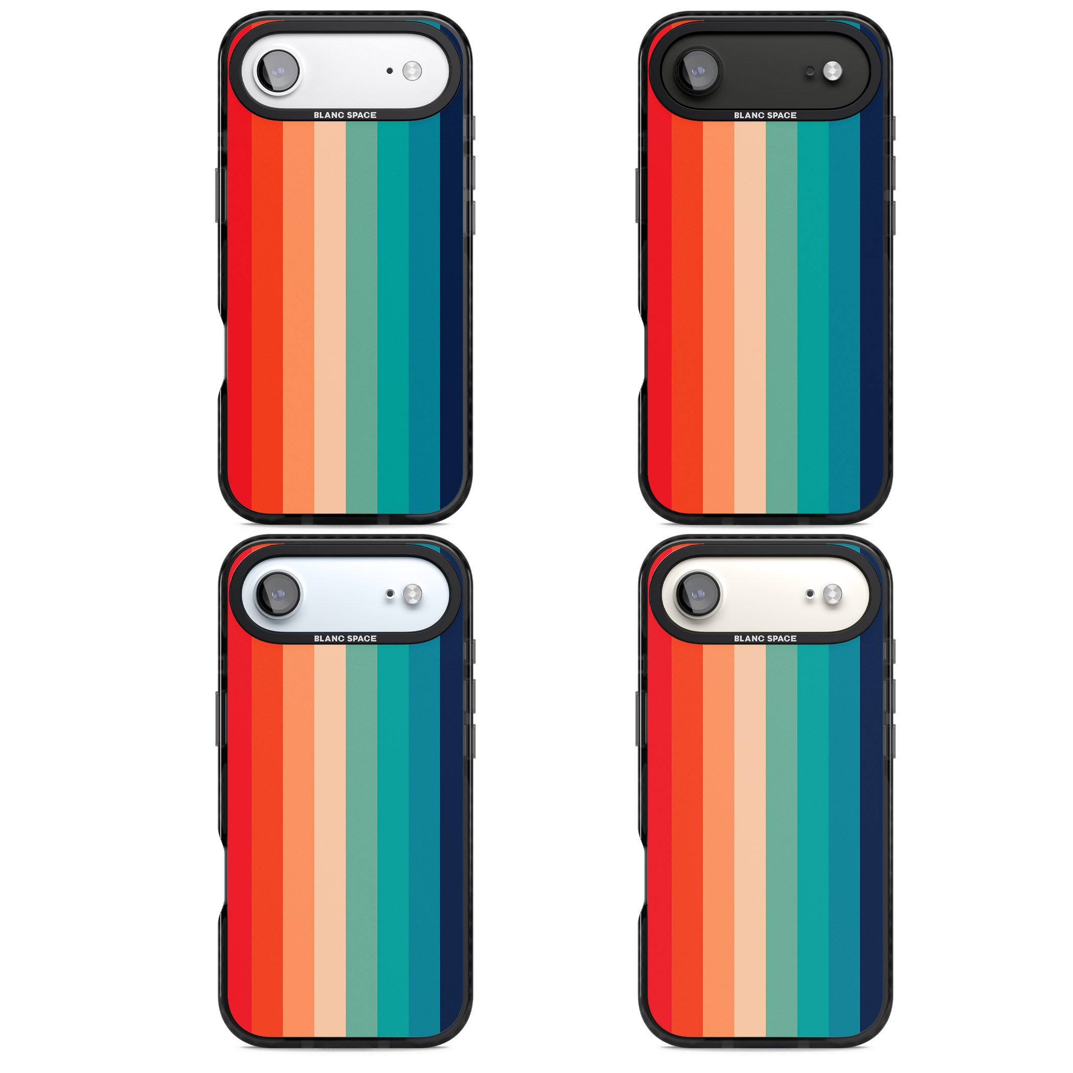 Retro 70'S Colour Palette iPhone 17 Air Impact Black Phone Case APT Impact Protection