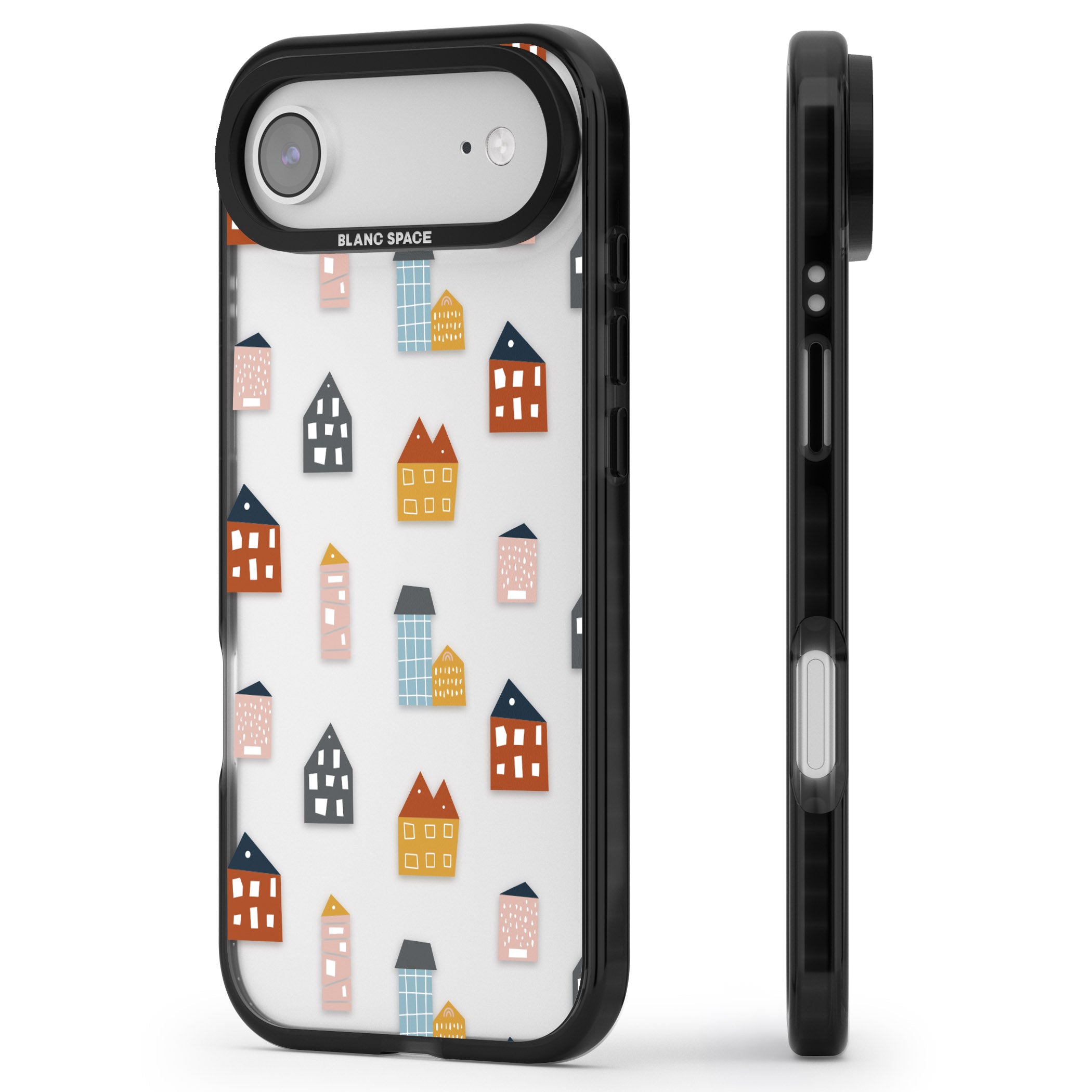 Scandi Village iPhone 17 Air Impact Black Phone Case Side Profile