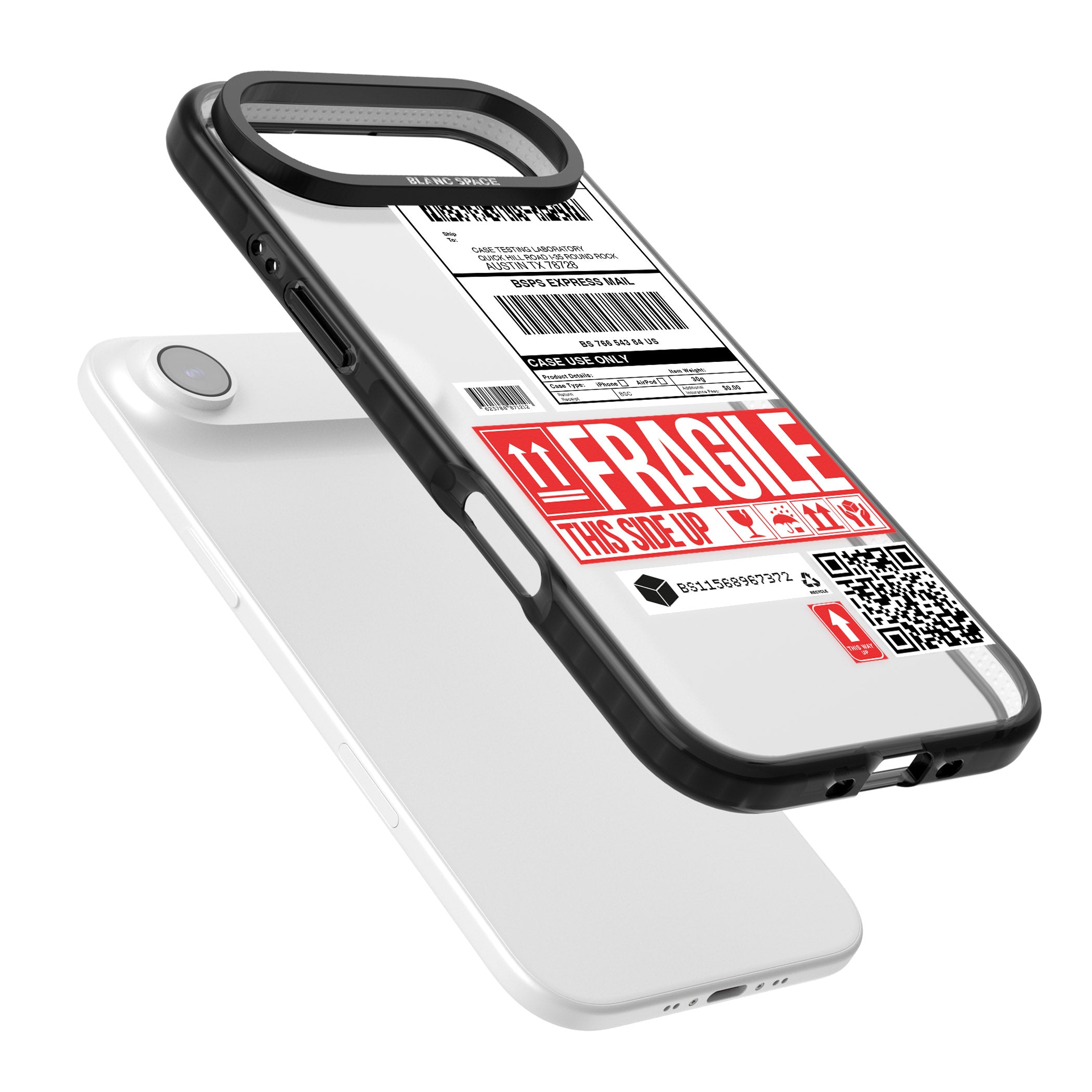 Shipping Label iPhone 17 Air Impact Black Phone Case Colours