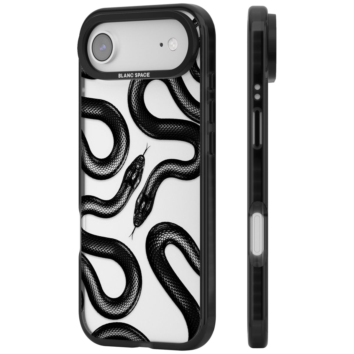 Black Kingsnake iPhone Air Impact Black Phone Case side