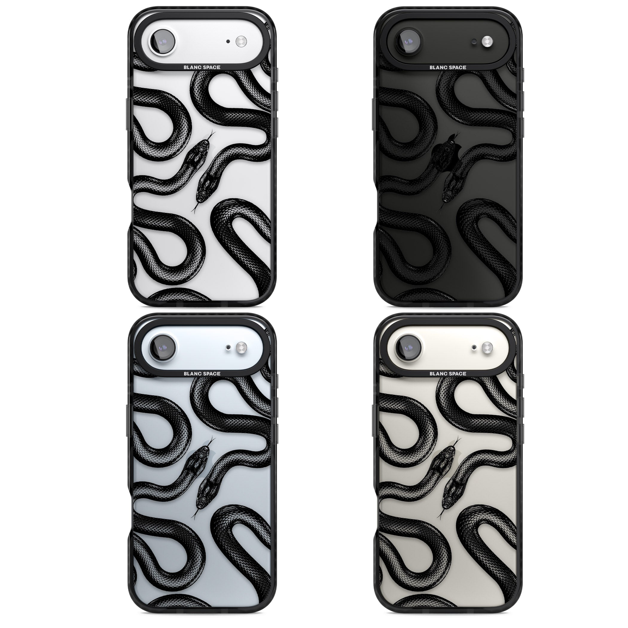 Black Kingsnake iPhone 17 Air Impact Black Phone Case APT Impact Protection