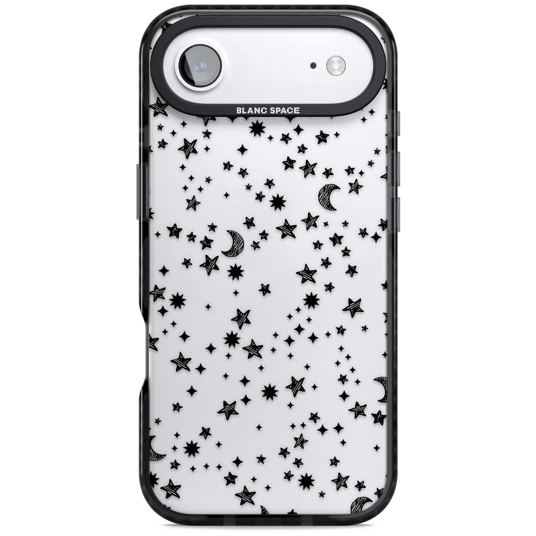 Black Cosmic Galaxy Pattern iPhone 17 Air Impact Black Phone Case