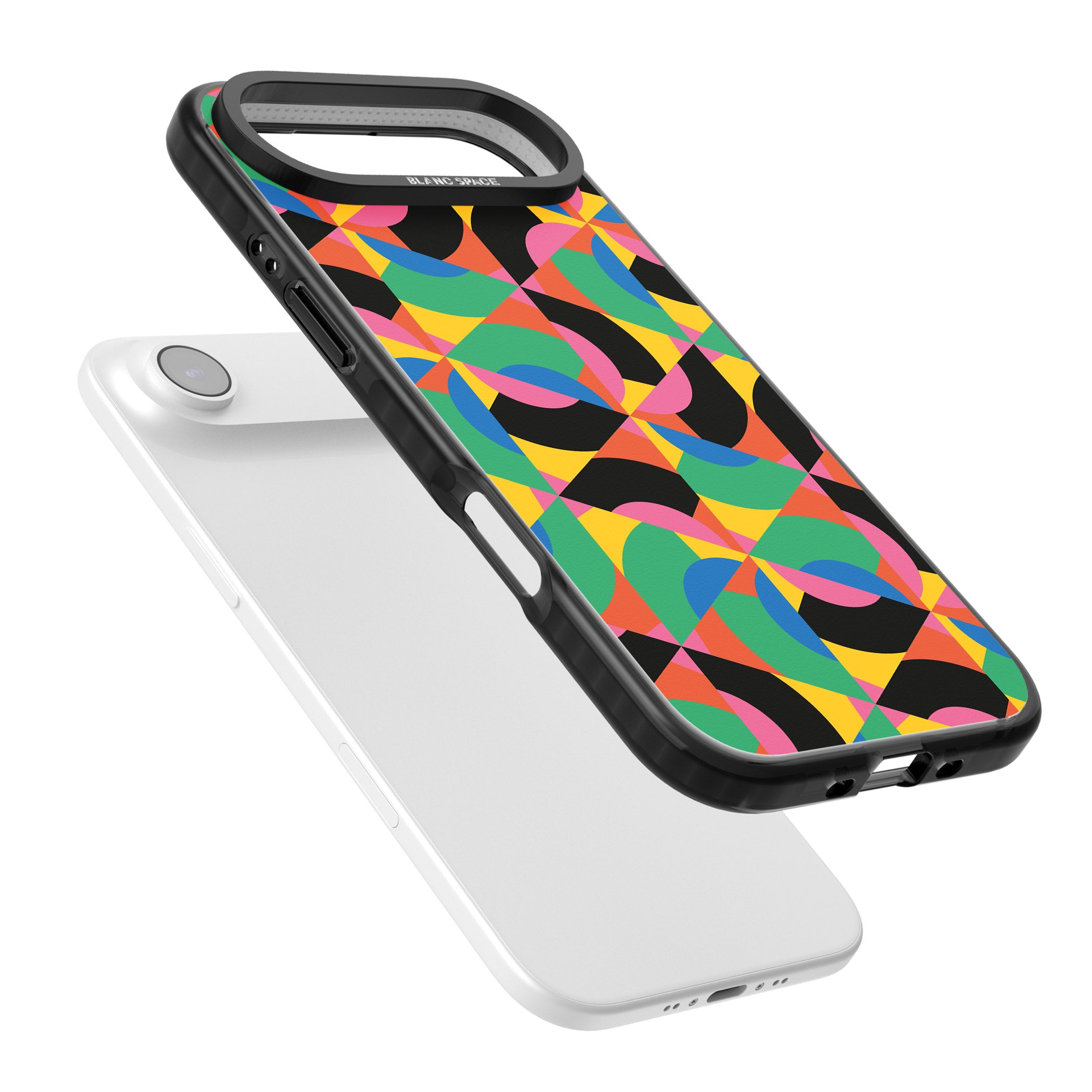 Abstract Carnival iPhone 17 Air Impact Black Phone Case Colours