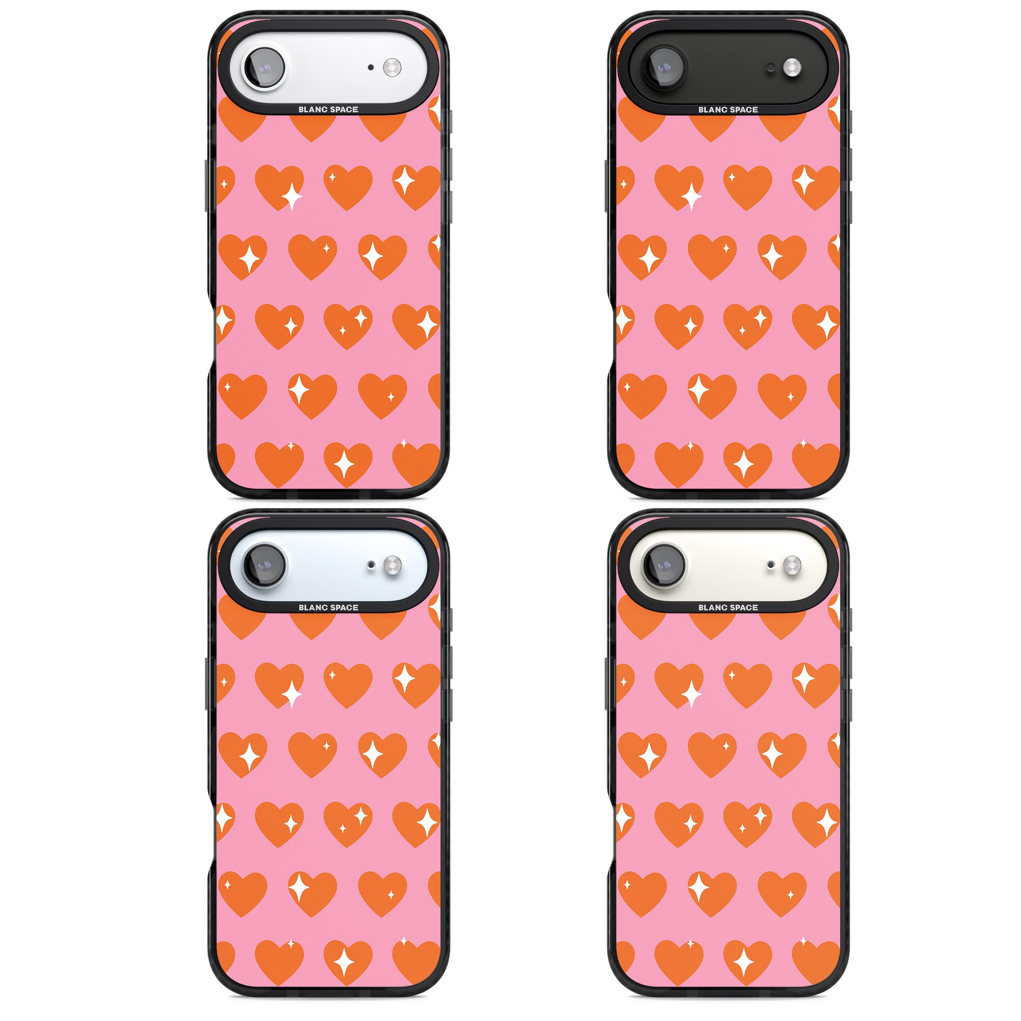Sweet Hearts (Sunset) iPhone 17 Air Impact Black Phone Case APT Impact Protection