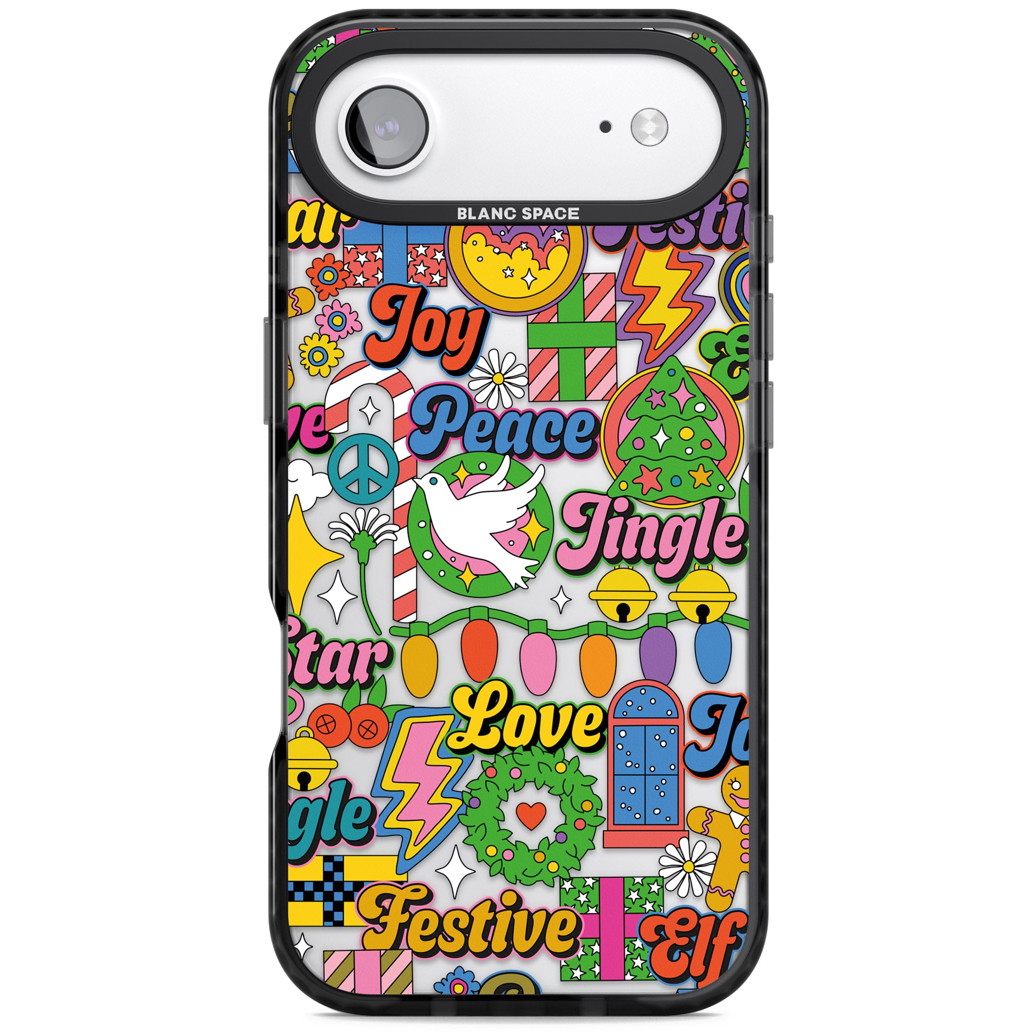 Peace & Festivities iPhone 17 Air Impact Black Phone Case