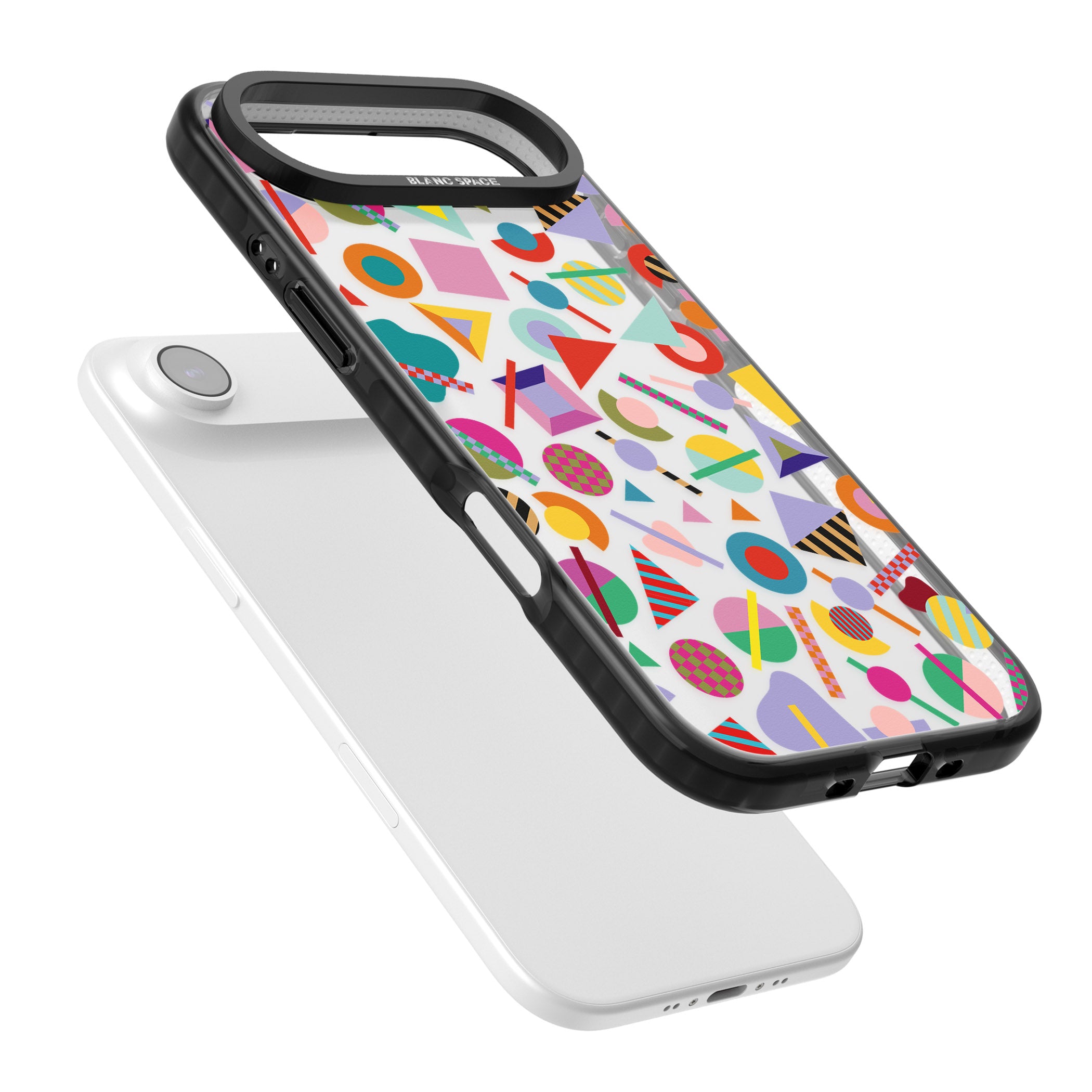 Retro Carnival Shapes iPhone 17 Air Impact Black Phone Case Colours