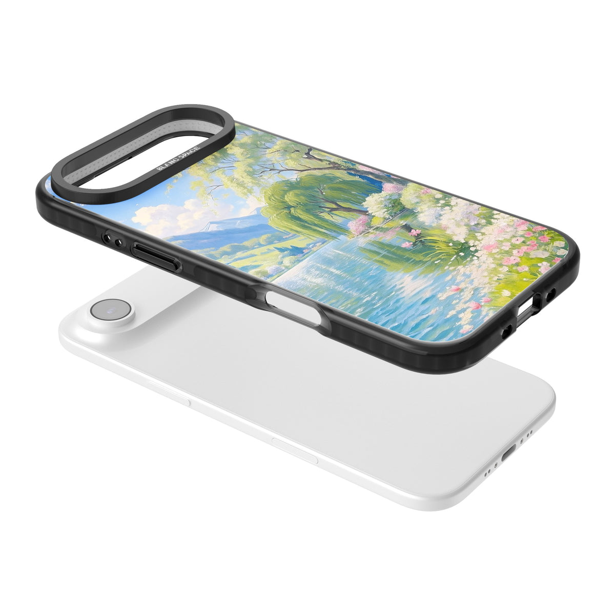 Willow Lake iPhone Air Impact Black Phone Case angled