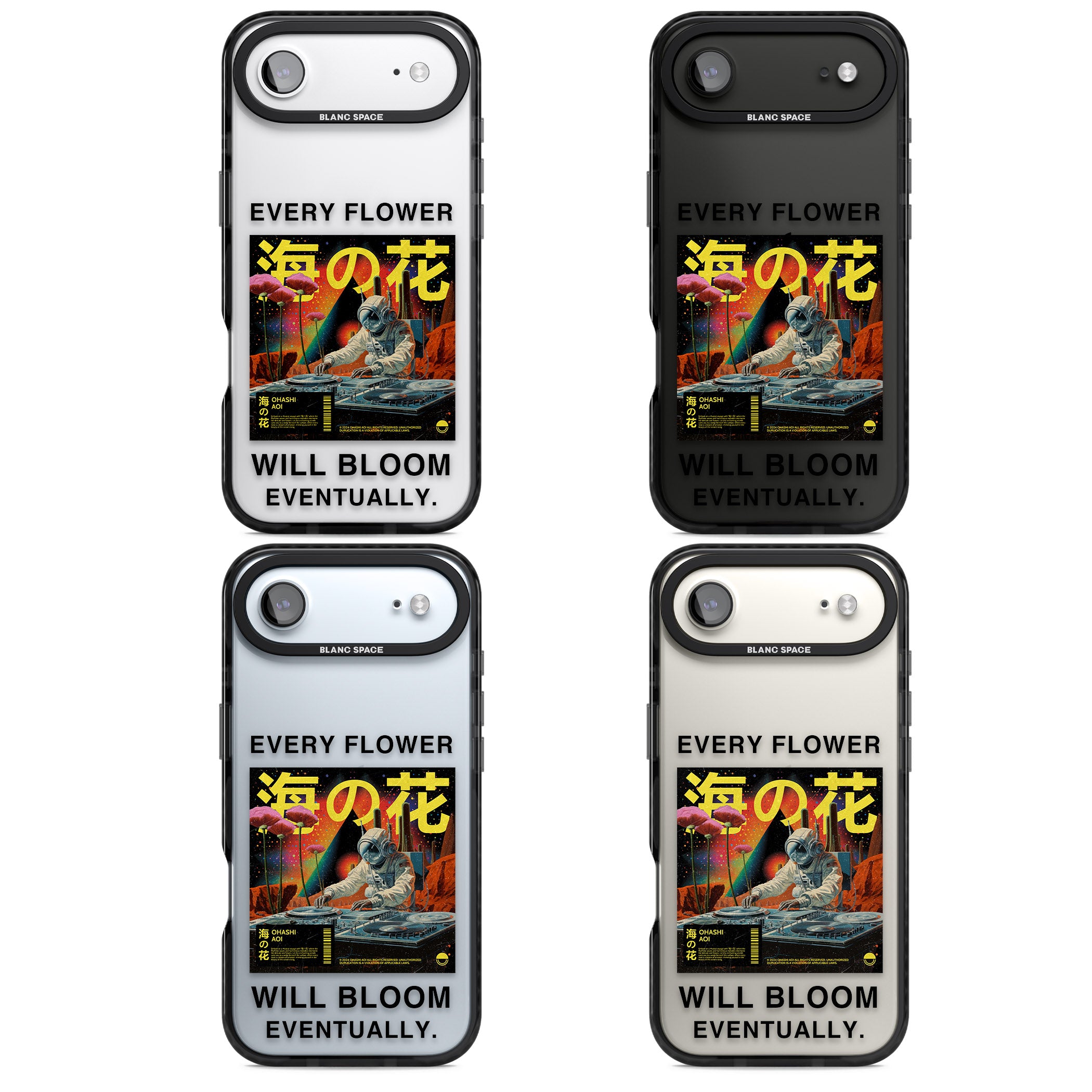 Every Flower Will Bloom Eventually iPhone 17 Air Impact Black Phone Case APT Impact Protection