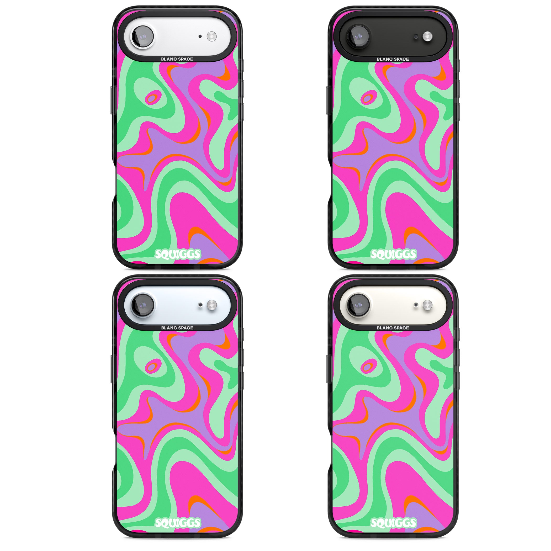 Pink Lava iPhone 17 Air Impact Black Phone Case APT Impact Protection
