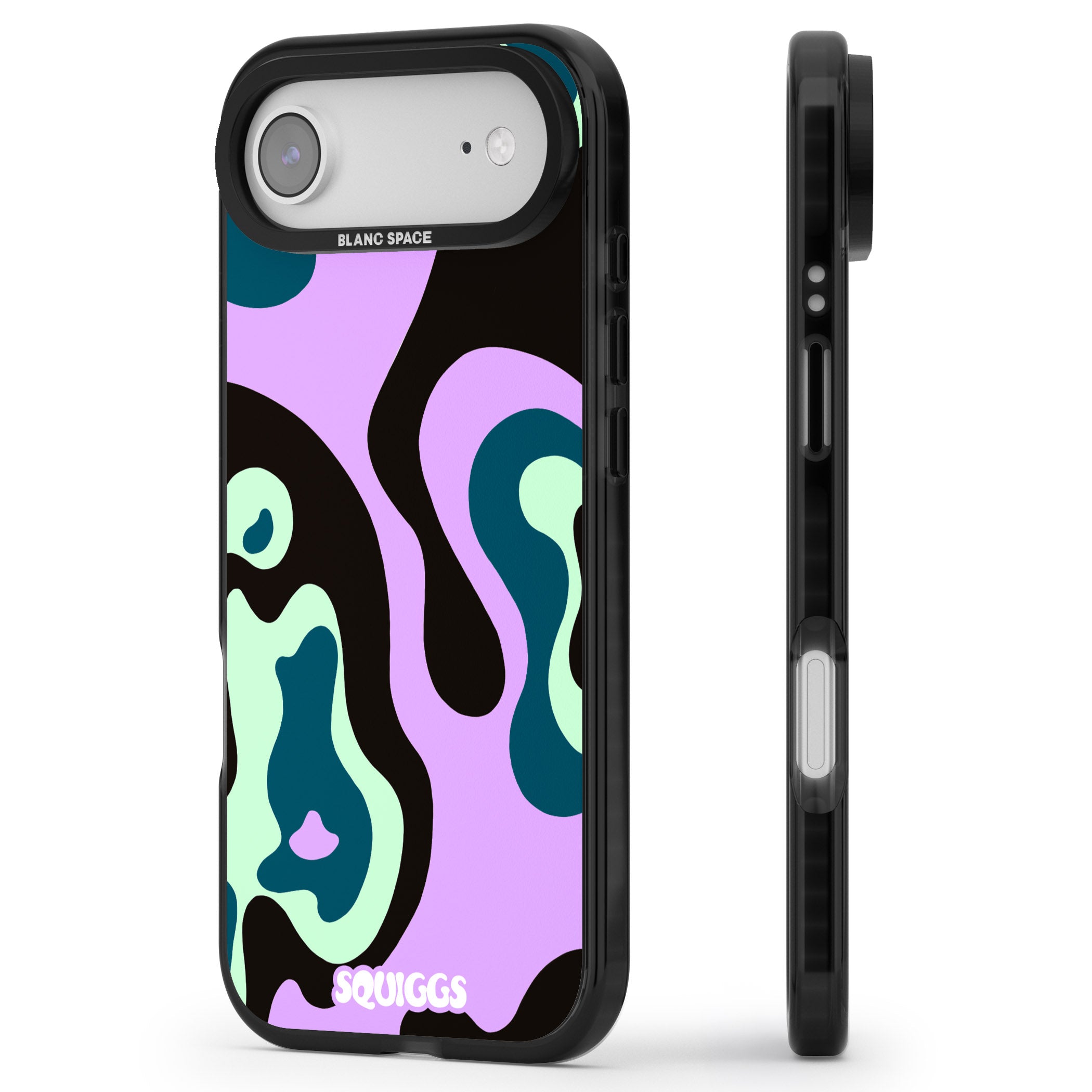 Purple River iPhone 17 Air Impact Black Phone Case Side Profile