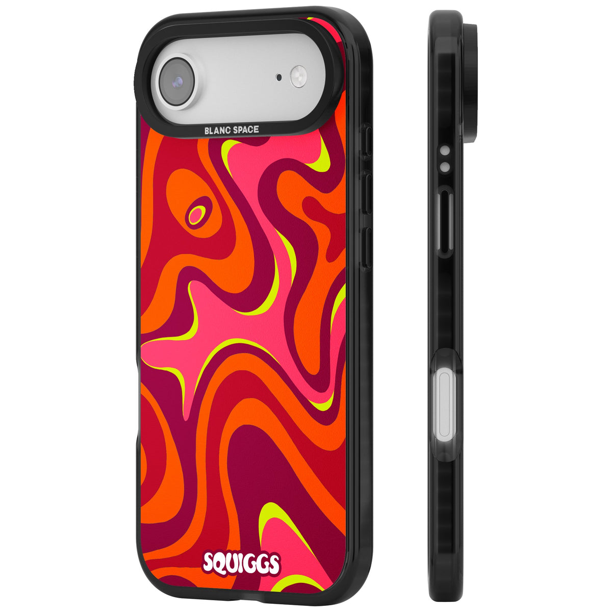 Hot Lava iPhone Air Impact Black Phone Case side