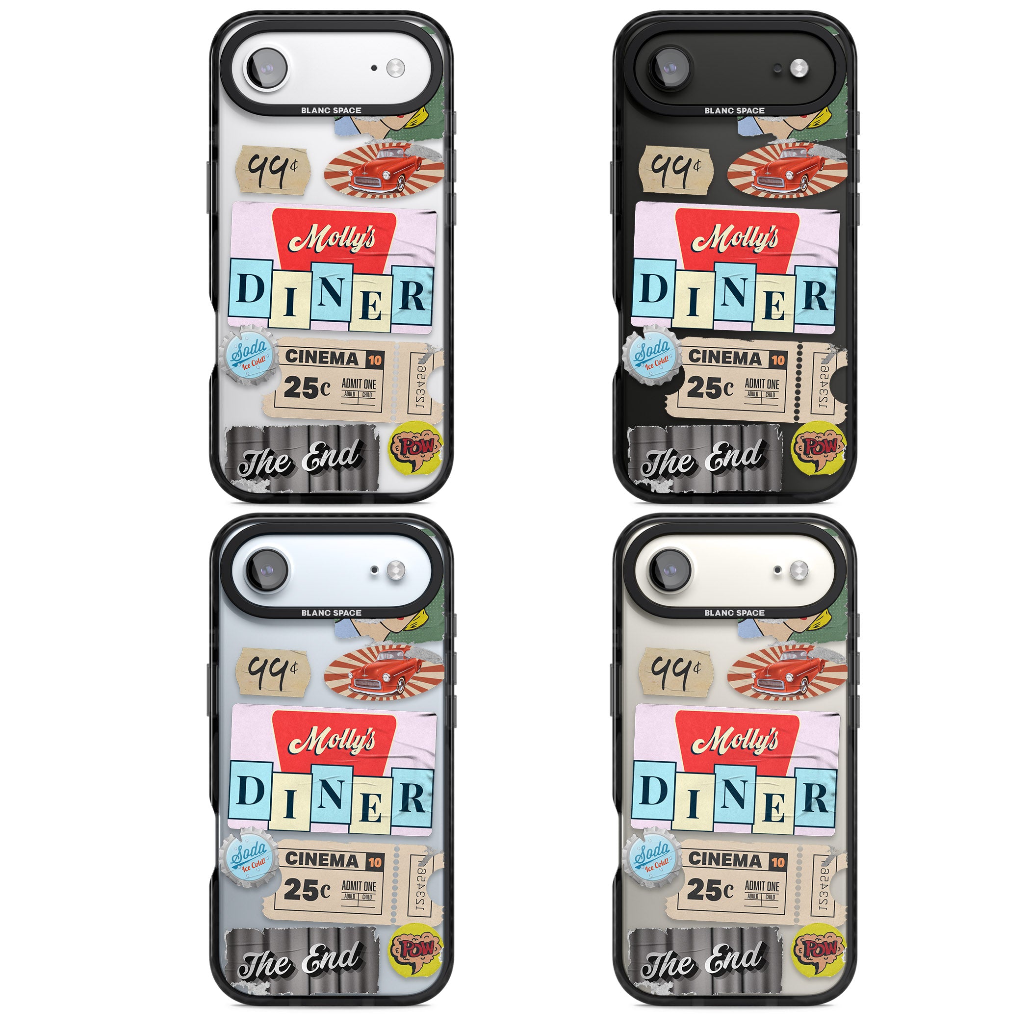 Nifty Fifties Swing iPhone 17 Air Impact Black Phone Case APT Impact Protection