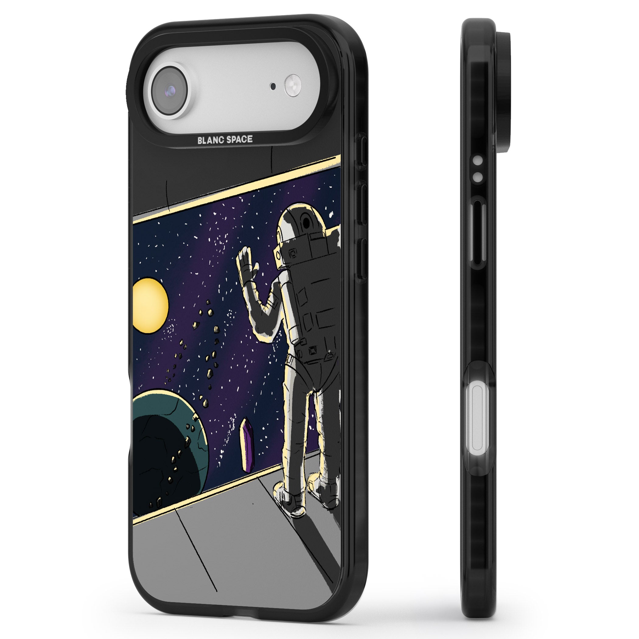 Home iPhone 17 Air Impact Black Phone Case Side Profile