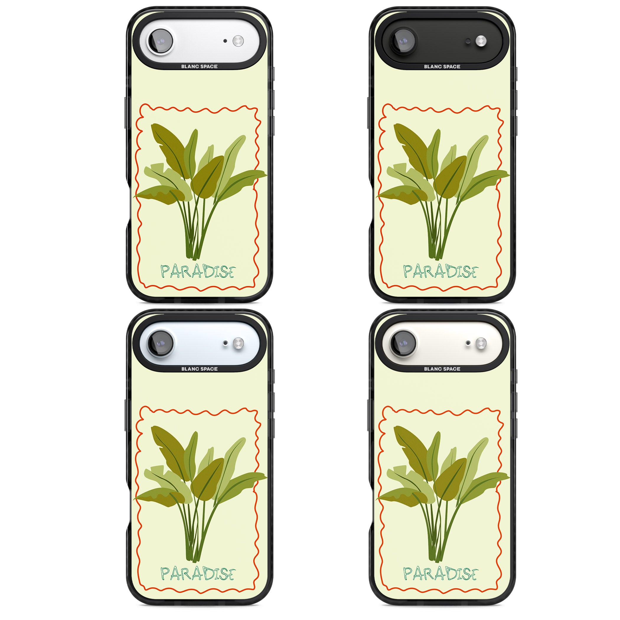 Paradies Plant iPhone 17 Air Impact Black Phone Case APT Impact Protection