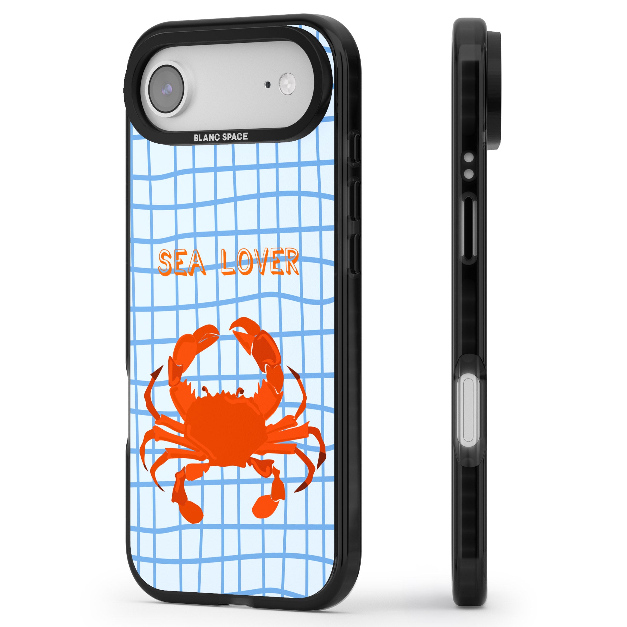 Sea Lover iPhone 17 Air Impact Black Phone Case Side Profile