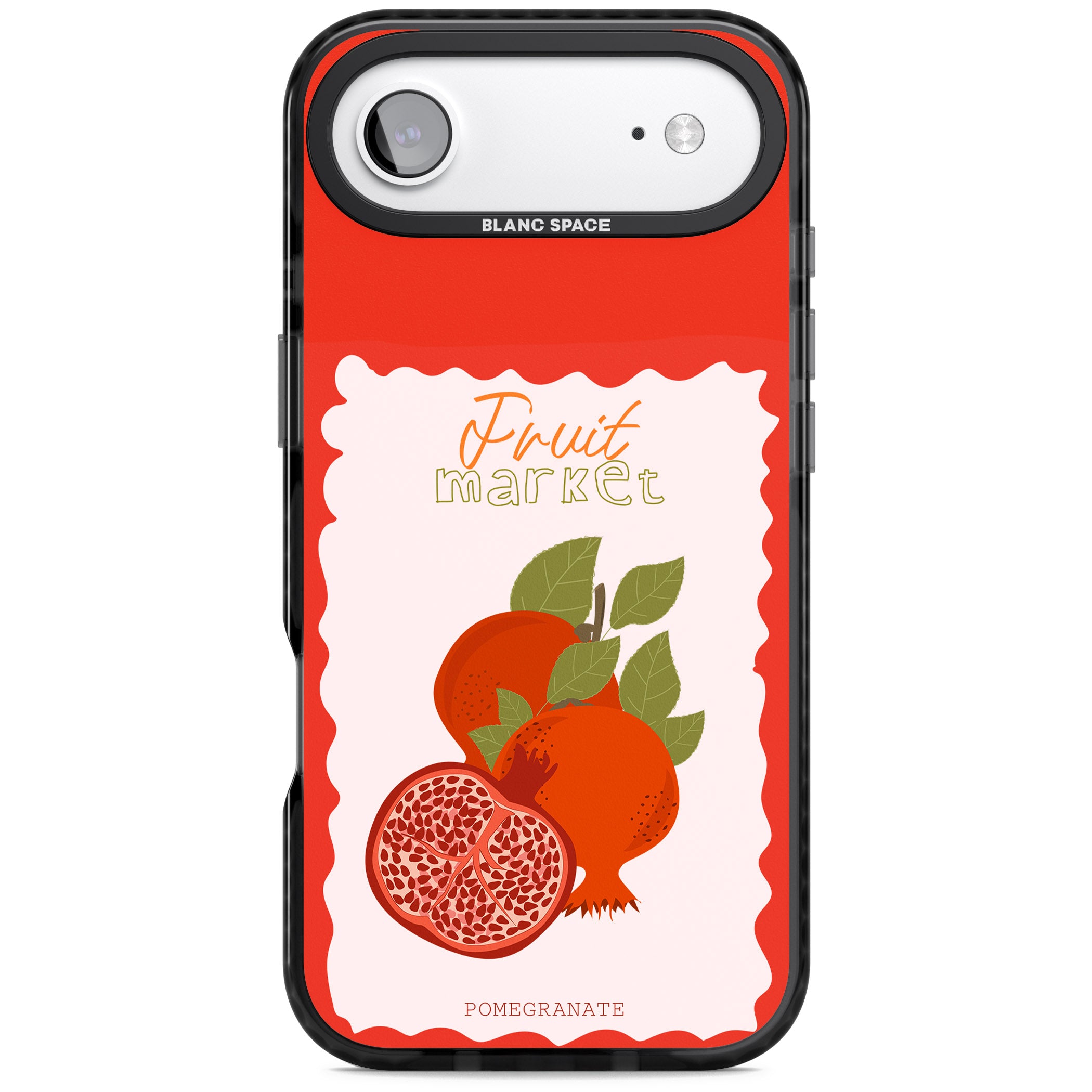 Fruit Market Pomegranate iPhone 17 Air Impact Black Phone Case