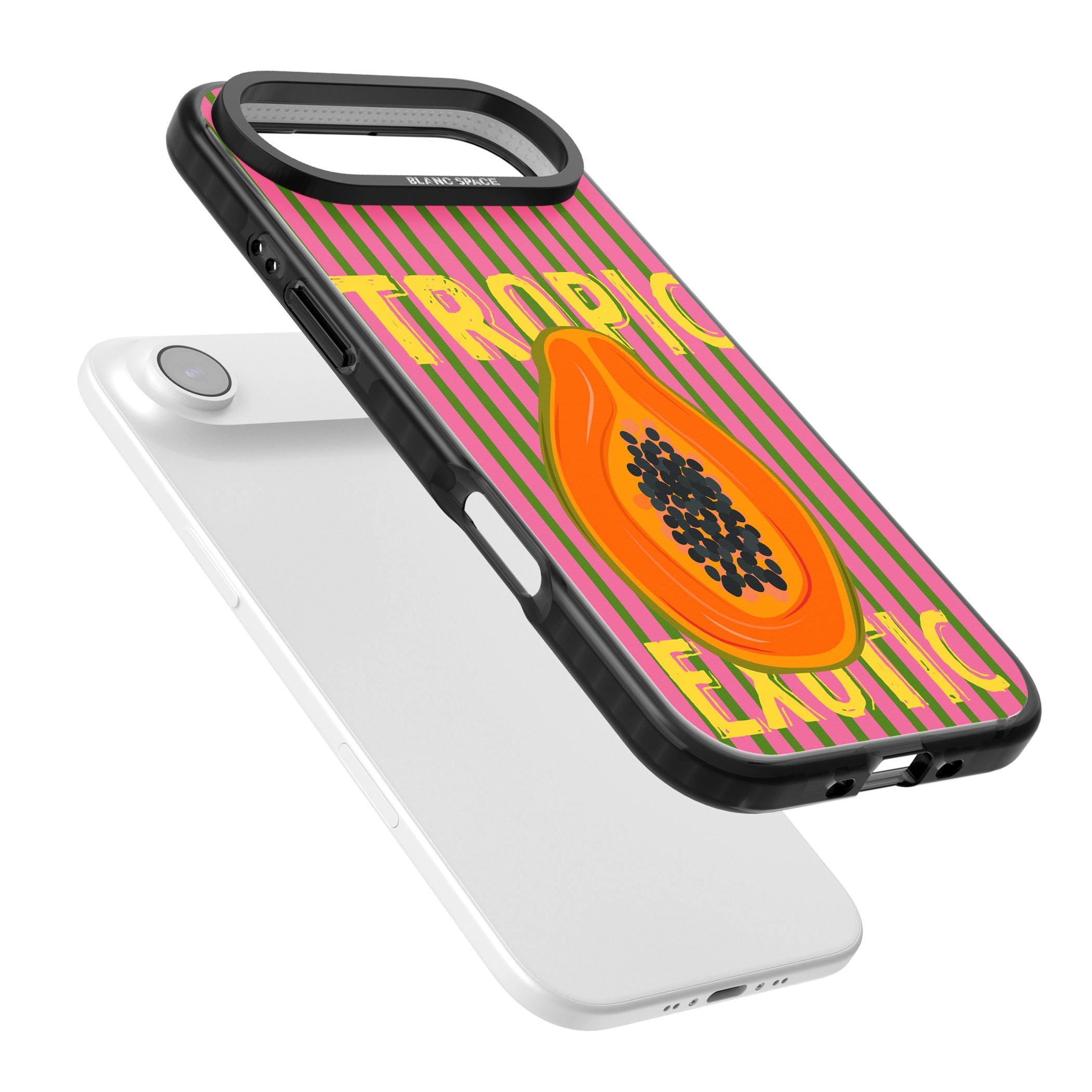 Tropic Exotic iPhone 17 Air Impact Black Phone Case Colours