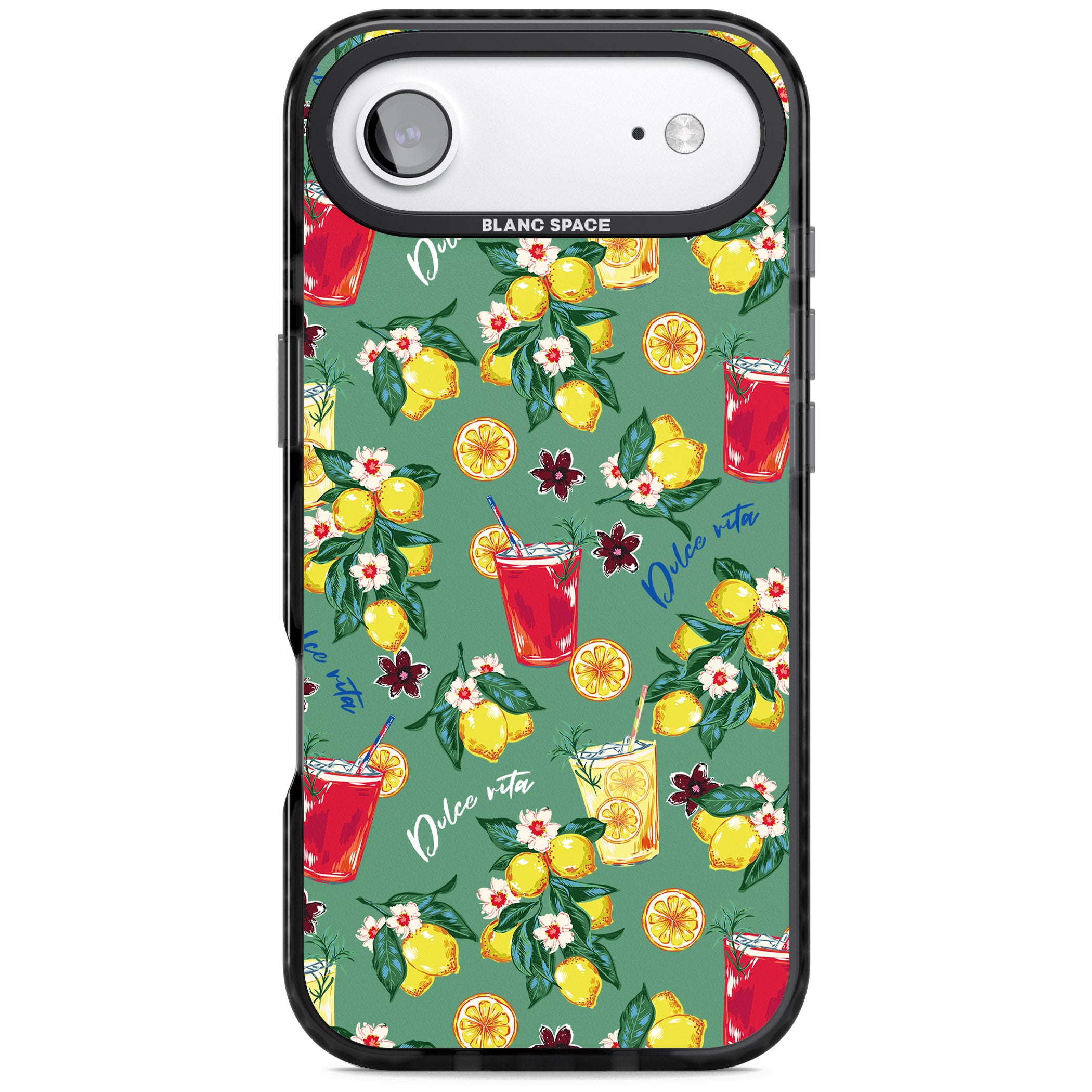 Lemon Cocktails iPhone 17 Air Impact Black Phone Case