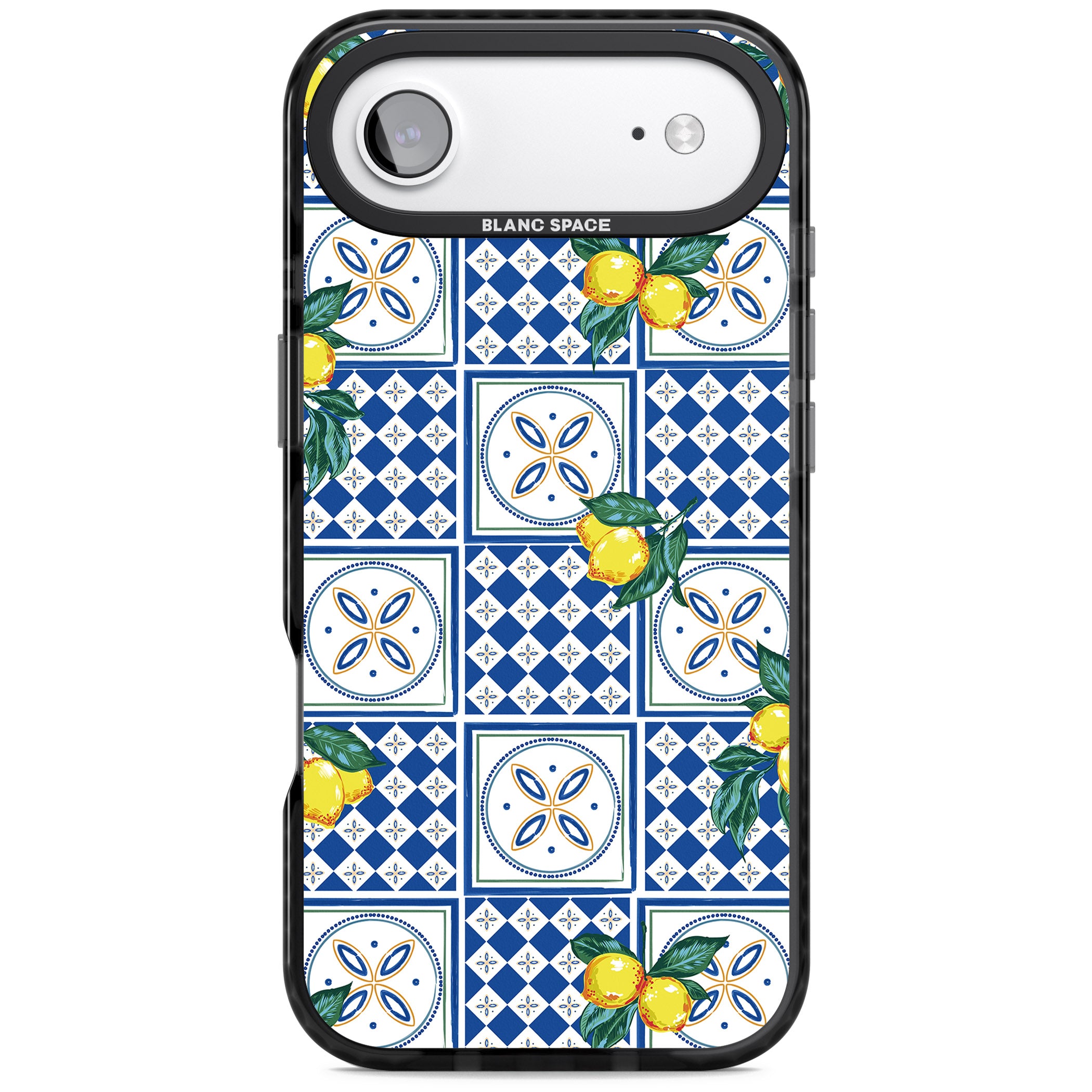 Lemon Tiles iPhone 17 Air Impact Black Phone Case