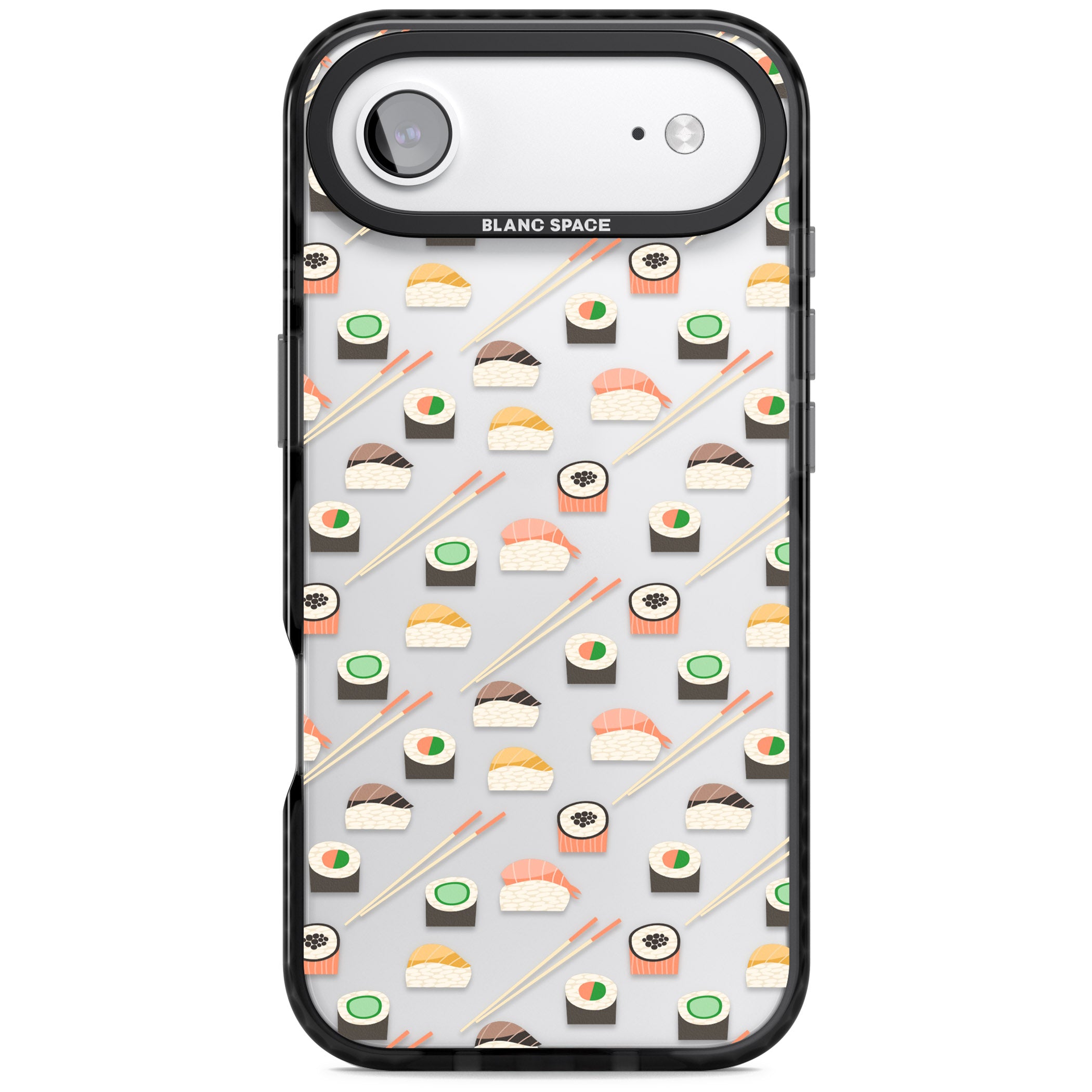Sushi & Chopsticks Pattern iPhone 17 Air Impact Black Phone Case