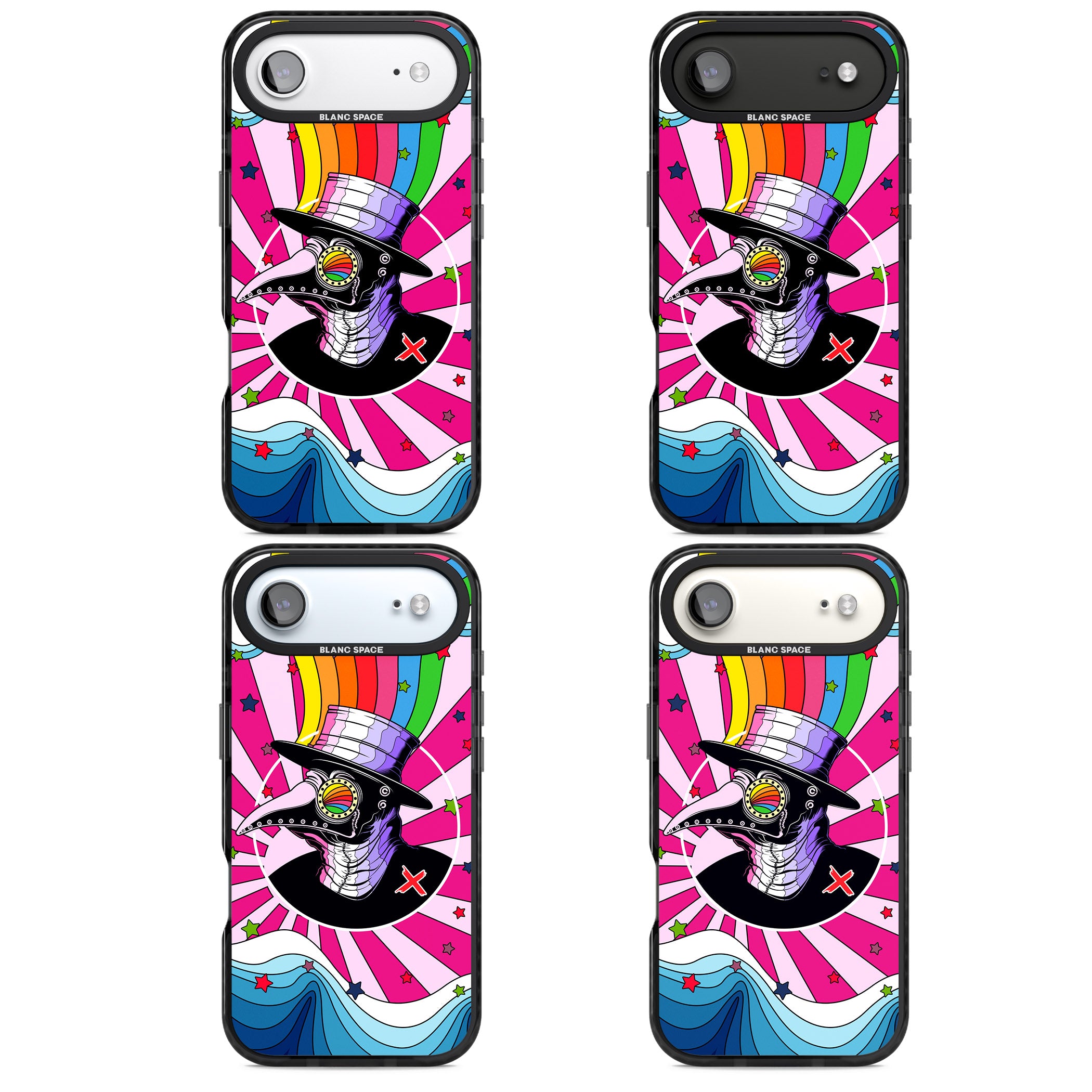 Plague Doctor Passion iPhone 17 Air Impact Black Phone Case APT Impact Protection