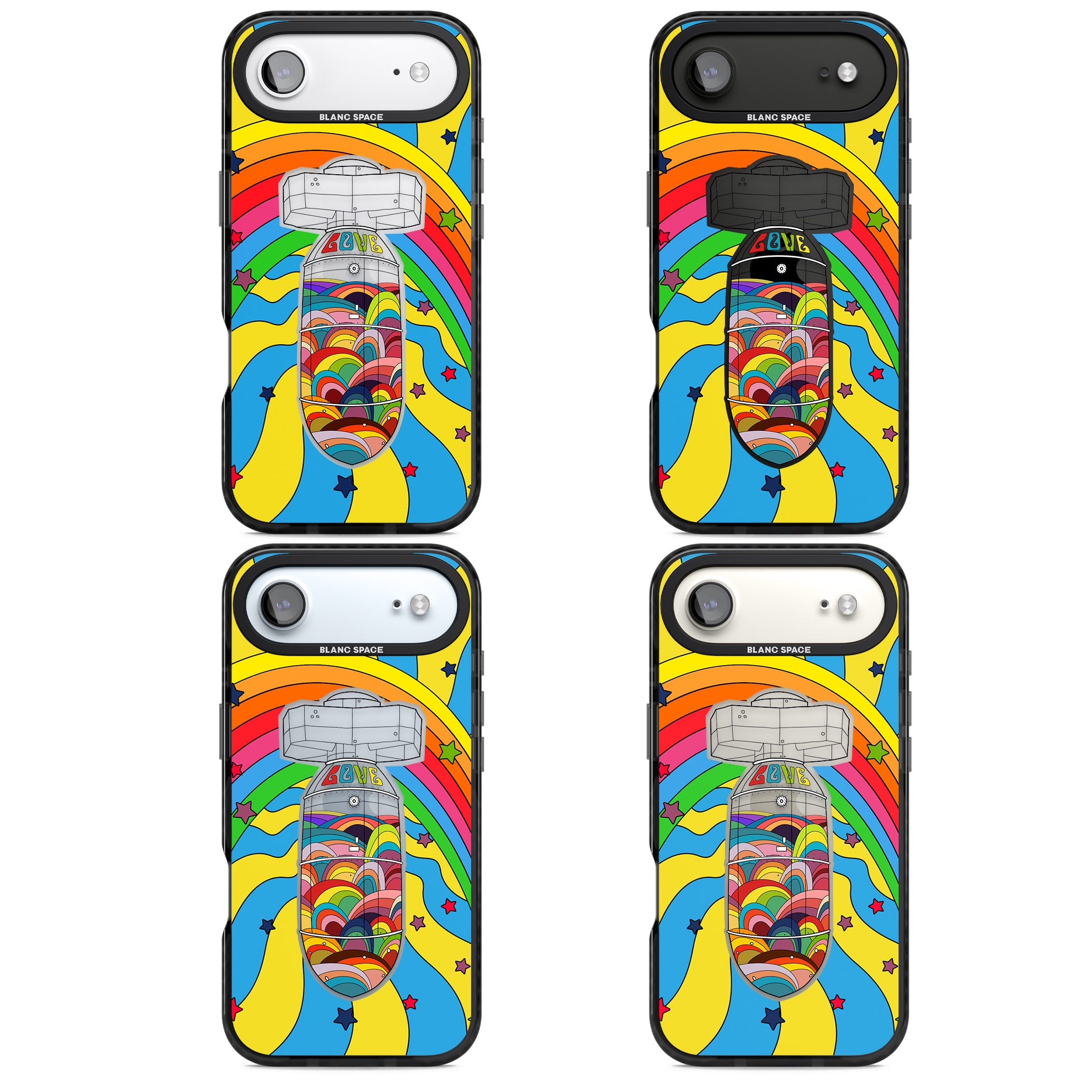Love Bomb iPhone 17 Air Impact Black Phone Case APT Impact Protection