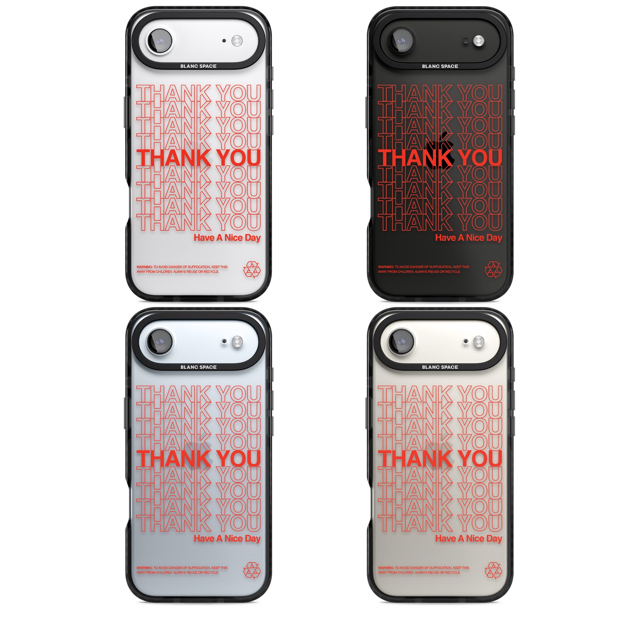 Thank You Have A Nice Day iPhone 17 Air Impact Black Phone Case APT Impact Protection