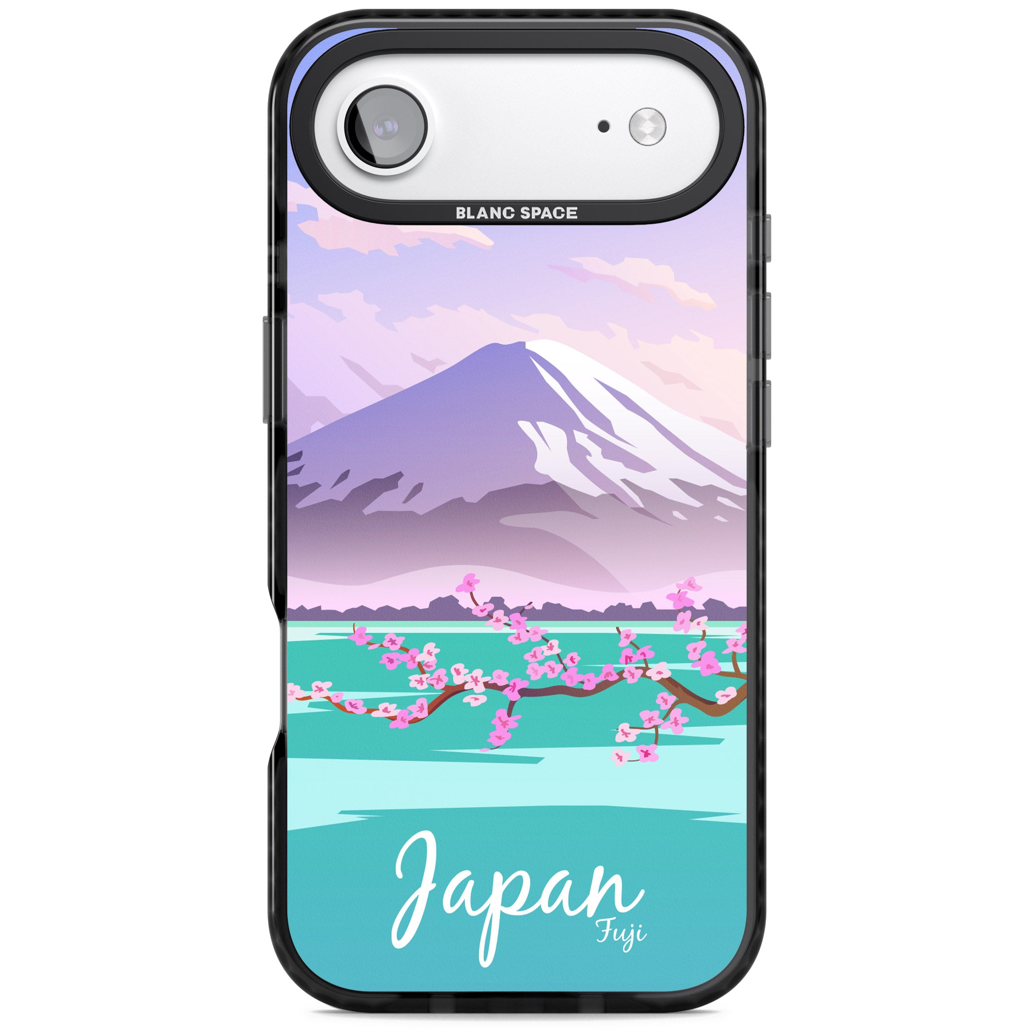 Vintage Travel Poster Japan iPhone 17 Air Impact Black Phone Case