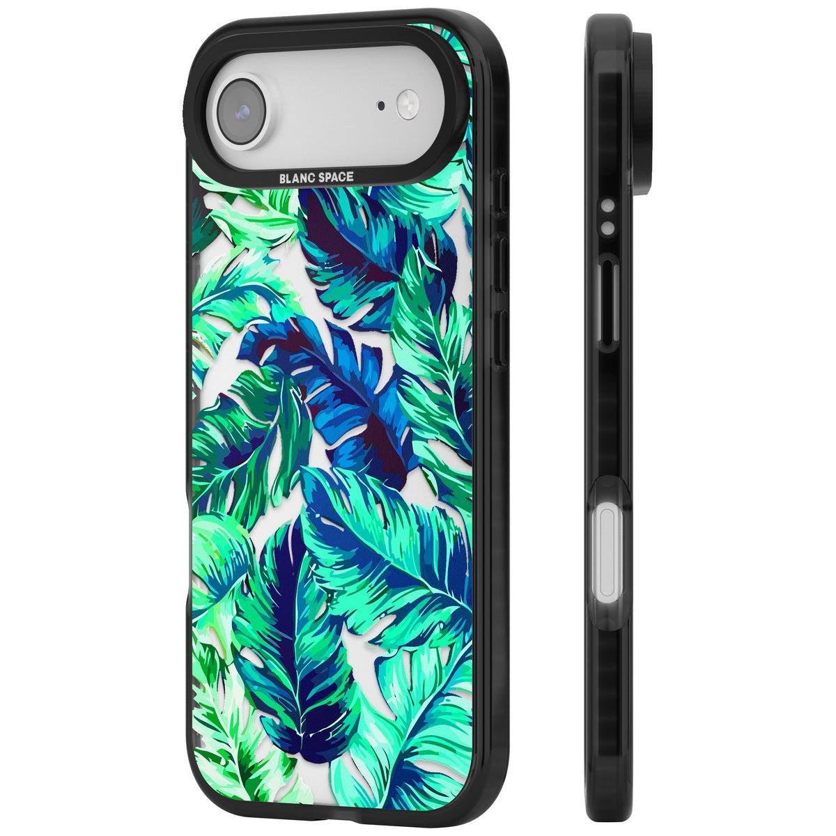 Aqua Tropic iPhone Air Impact Black Phone Case side