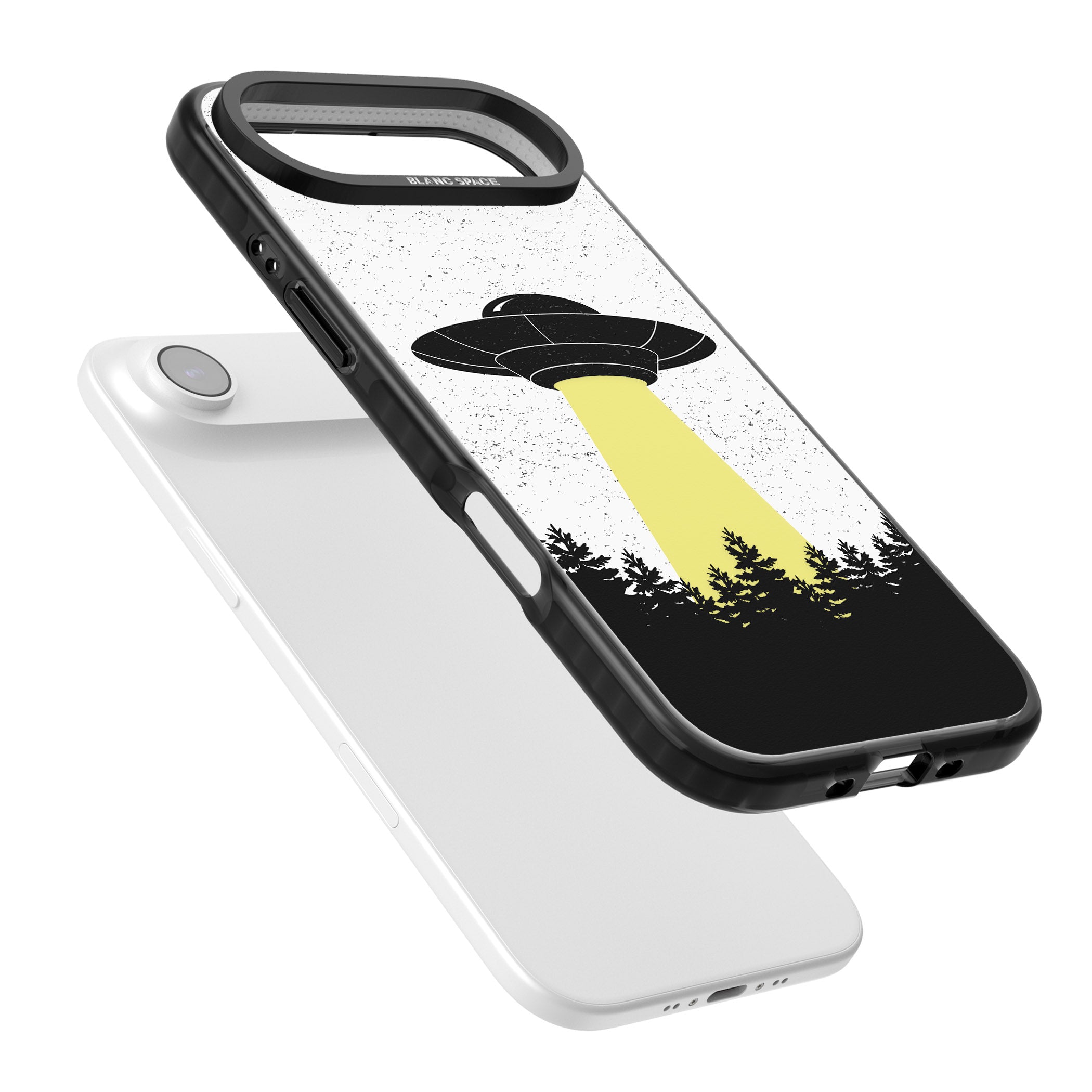 Alien Abduction iPhone 17 Air Impact Black Phone Case Colours